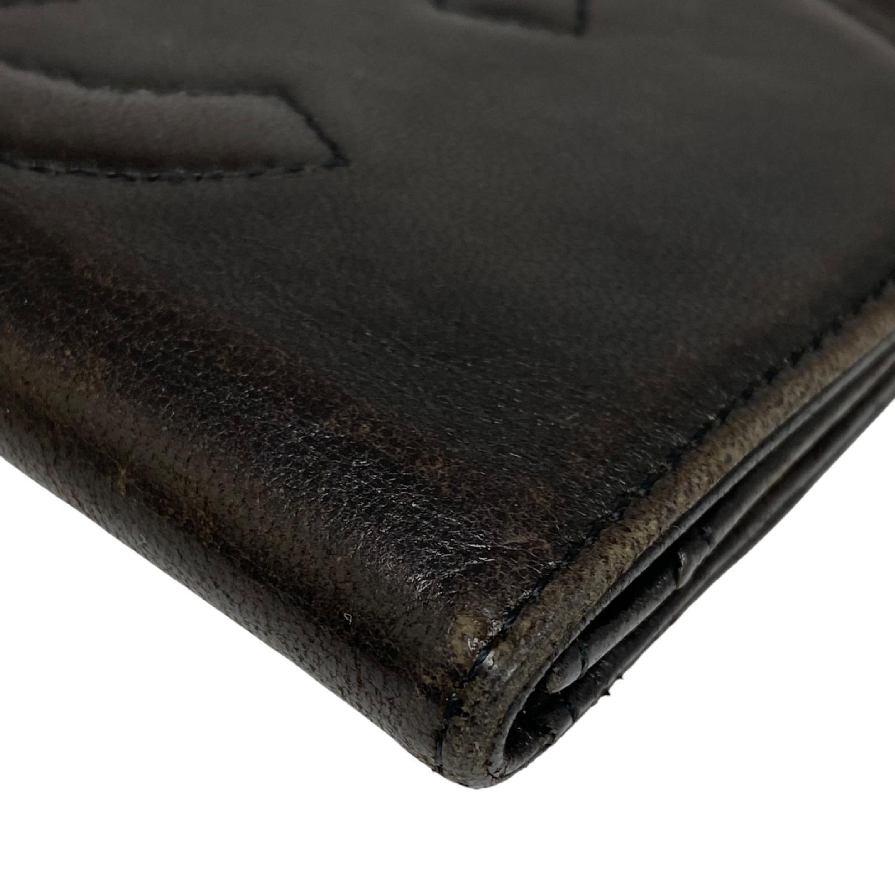 【*Shipped from: Hong Kong*】CHANEL ( ) Black Calfskin No.4 Long Wallet Billfold — view 7