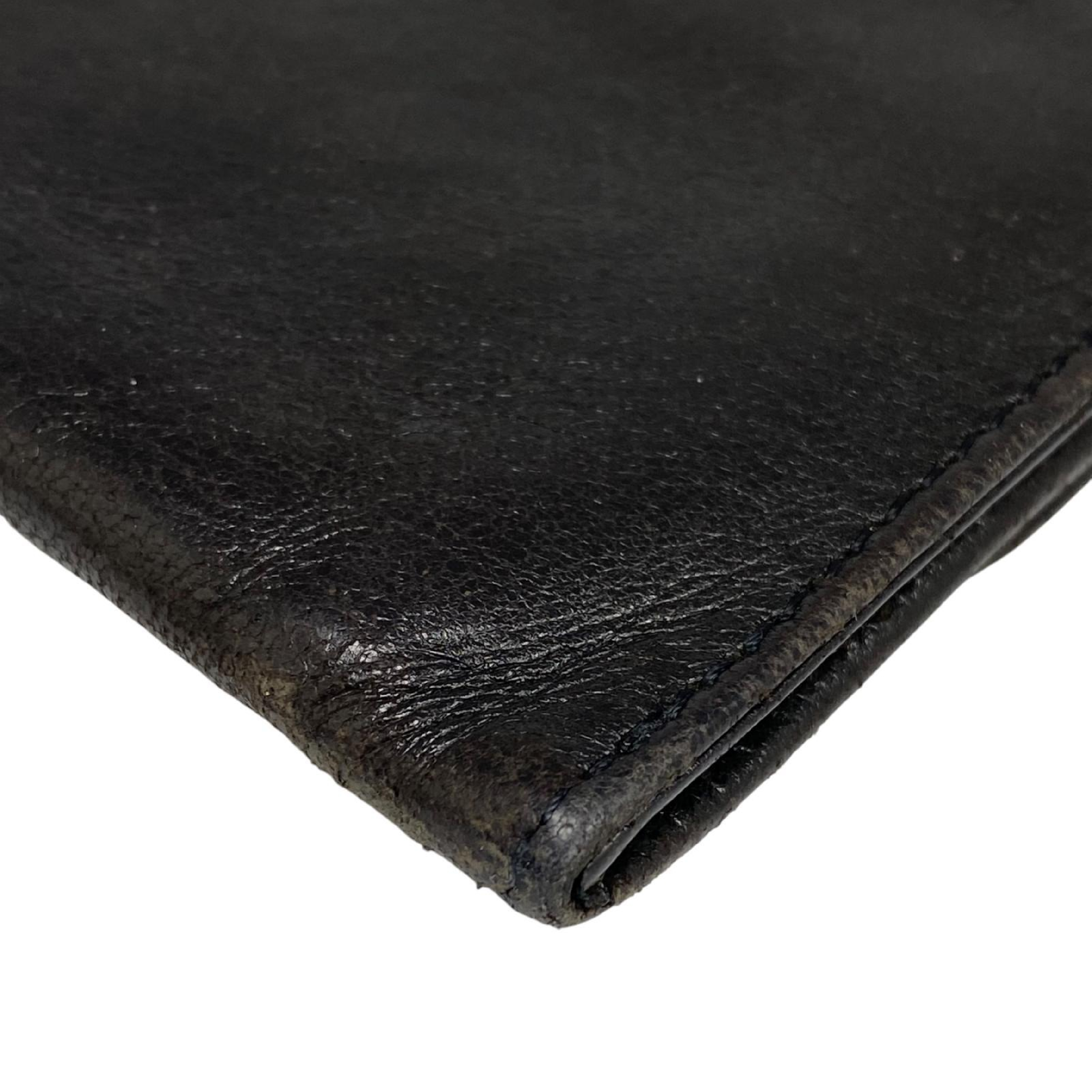 【*Shipped from: Hong Kong*】CHANEL ( ) Black Calfskin No.4 Long Wallet Billfold — view 9