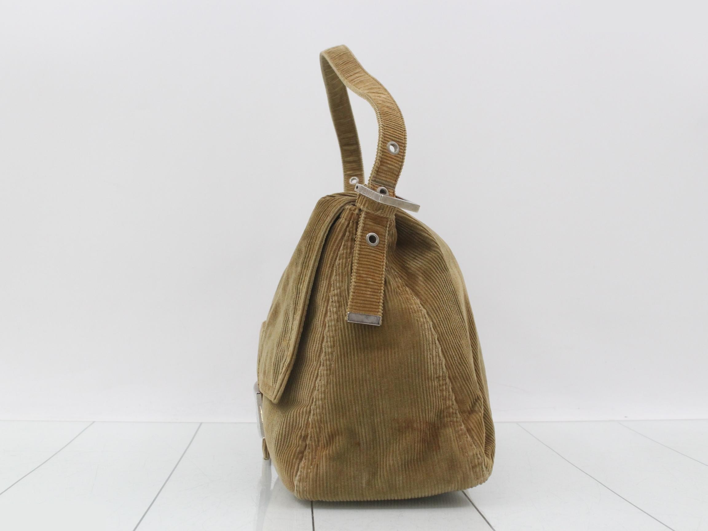 Mamma Baguette Corduroy Shoulder Bag — view 3