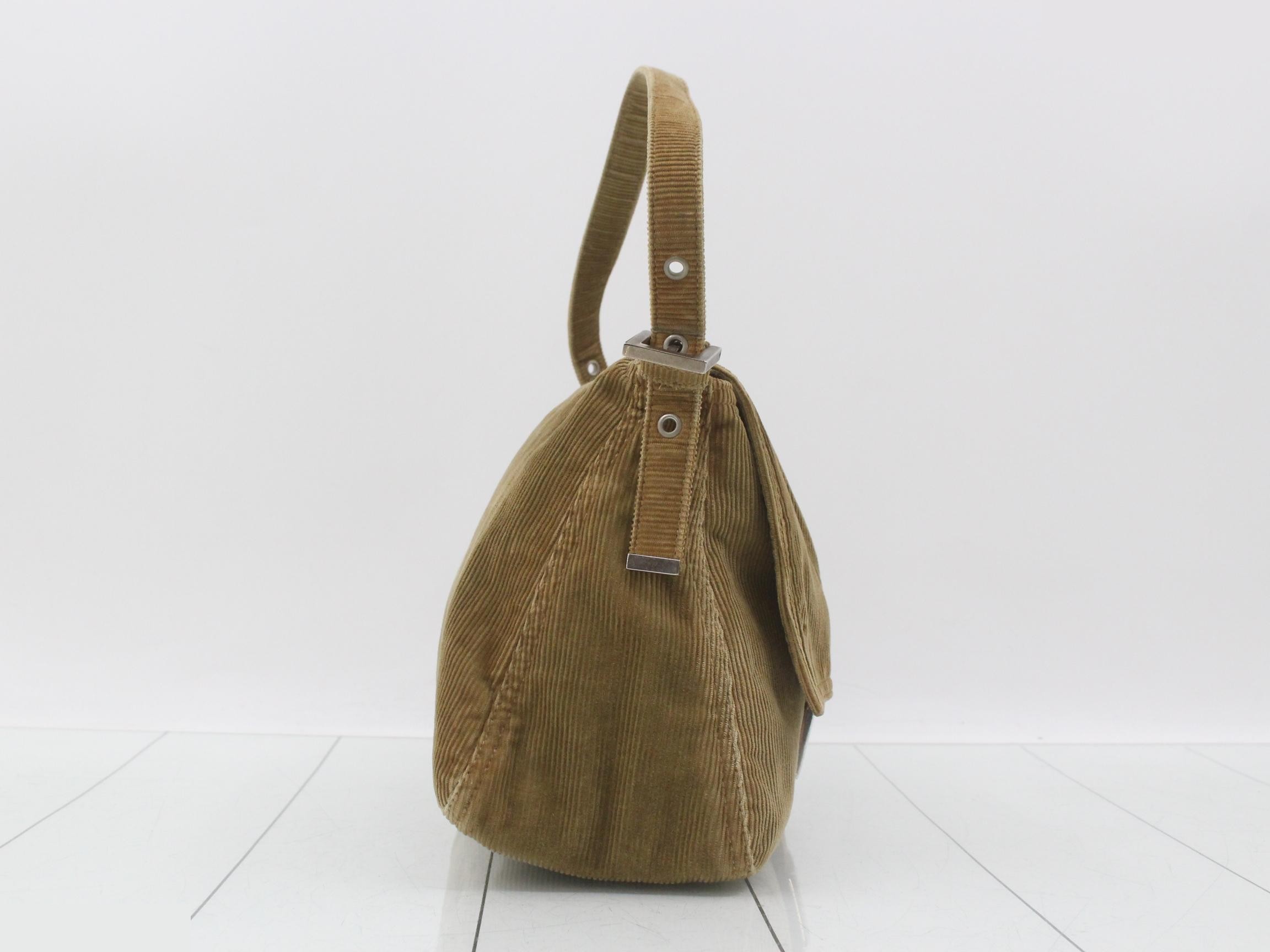 Mamma Baguette Corduroy Shoulder Bag — view 4