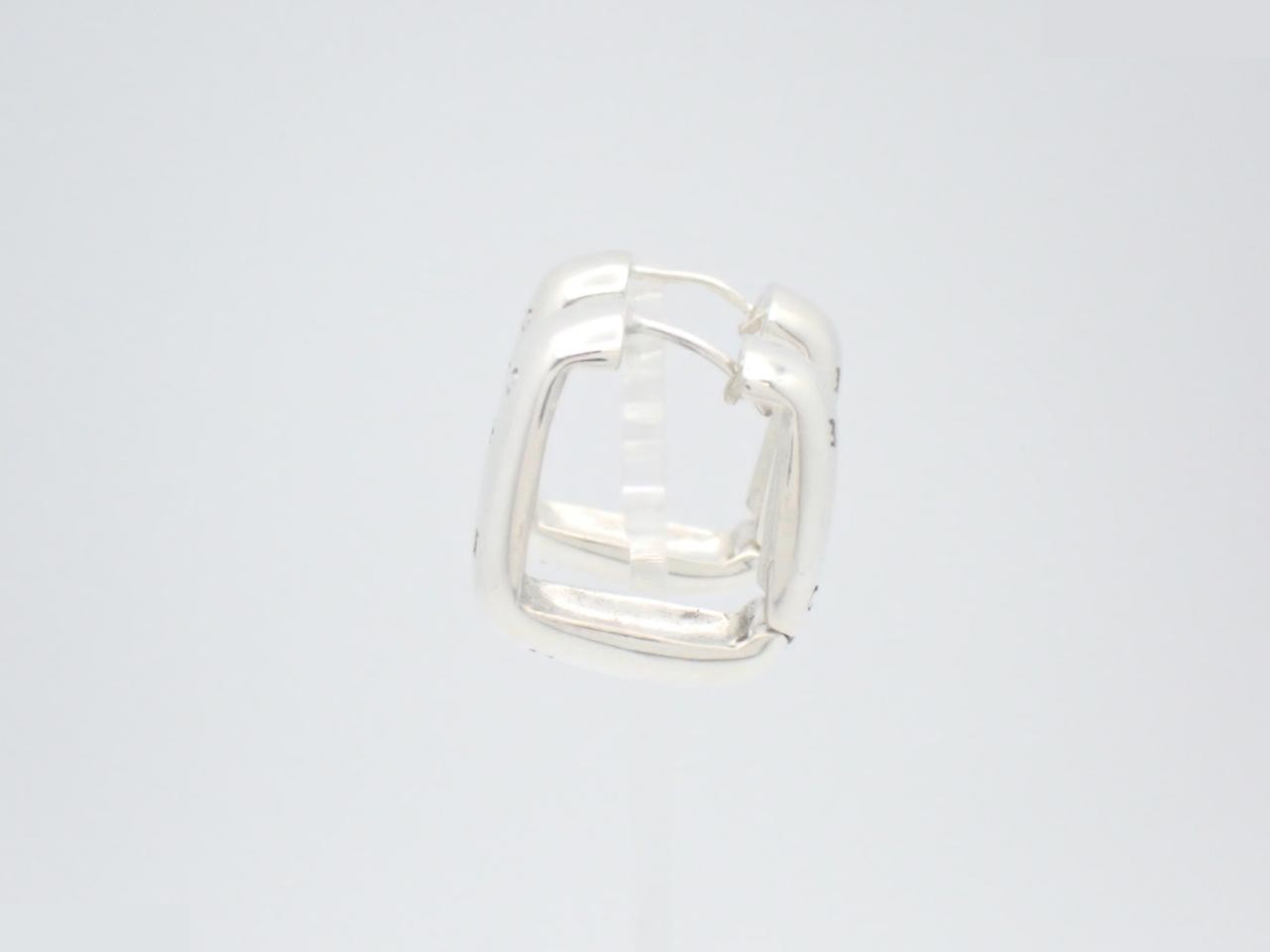 925/15.0g Logo Earrings (with box and dust bag) — view 3
