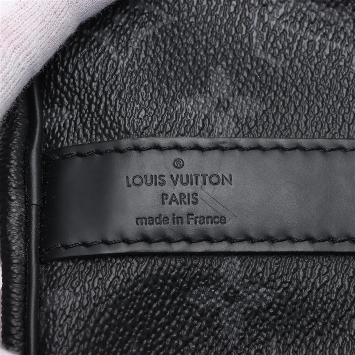 x Fragment Design Monogram Eclipse Keepall Bandouliere 45 M43413 Black AA1167 — view 11