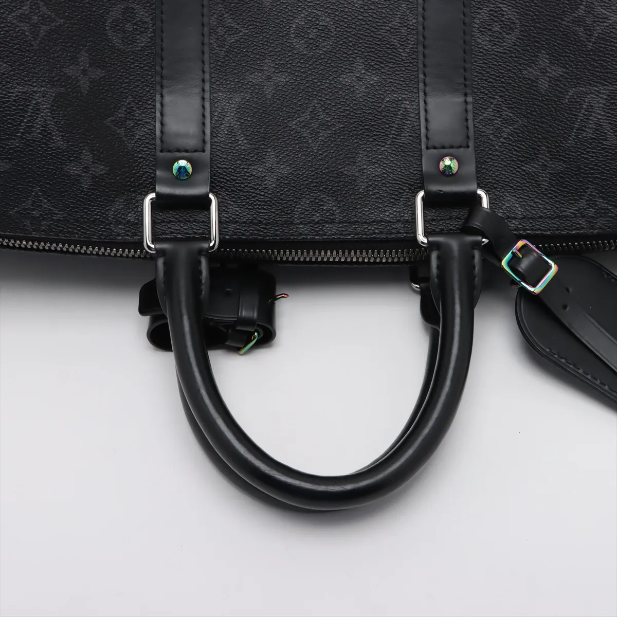 x Fragment Design Monogram Eclipse Keepall Bandouliere 45 M43413 Black AA1167 — view 5