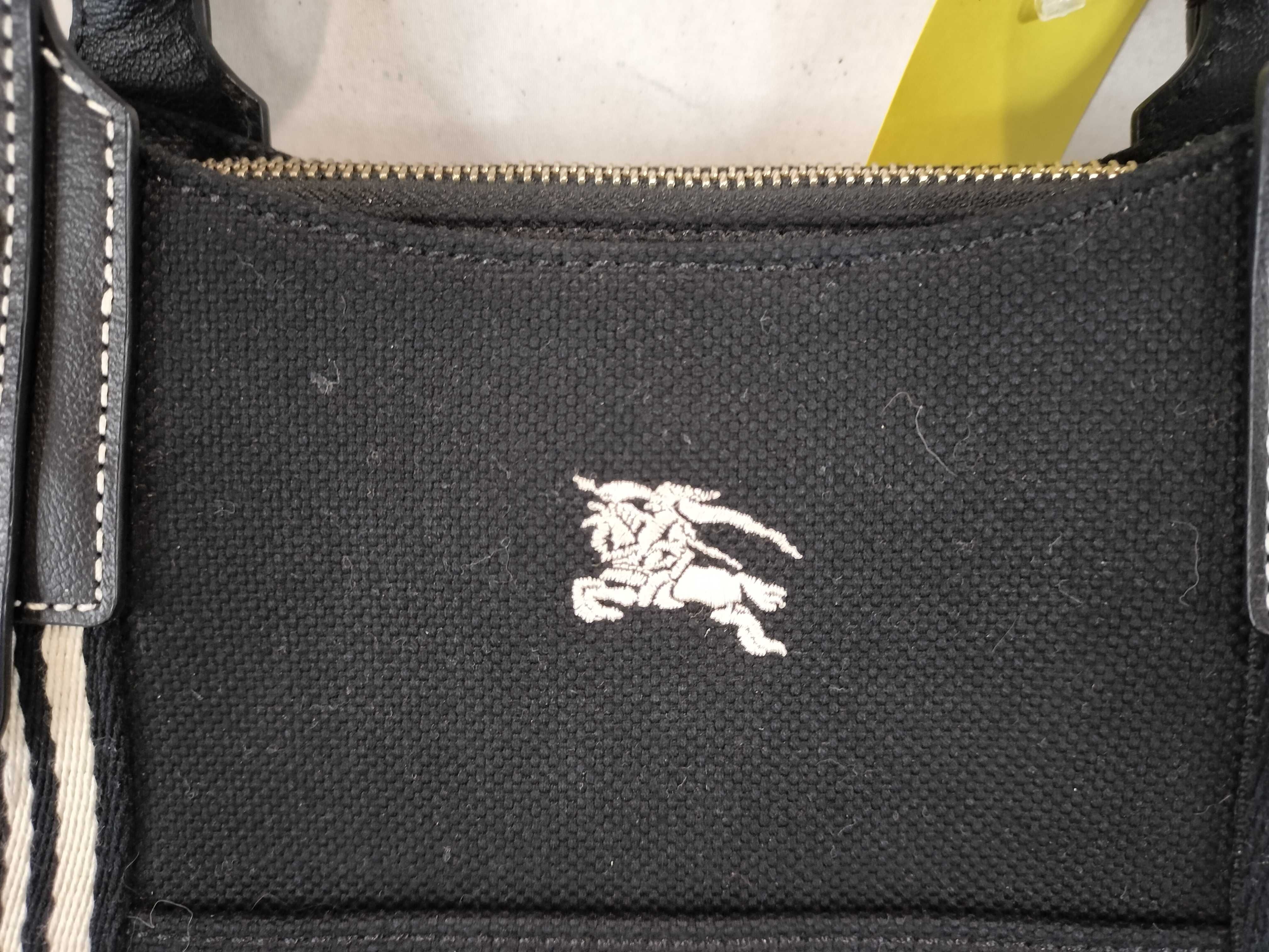 Bag Tote Handbag Canvas Black Handbag — view 4