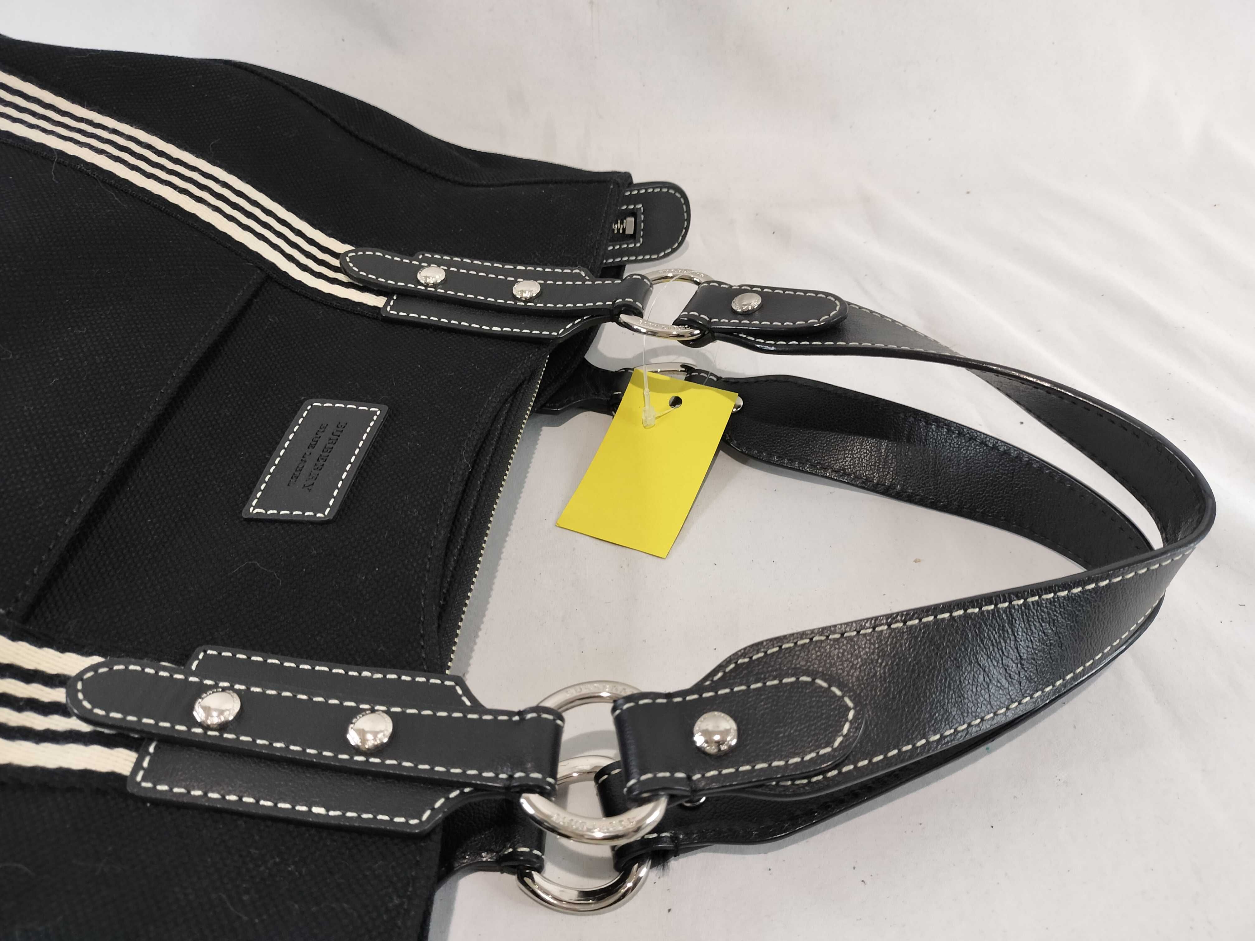 Bag Tote Handbag Canvas Black Handbag — view 5