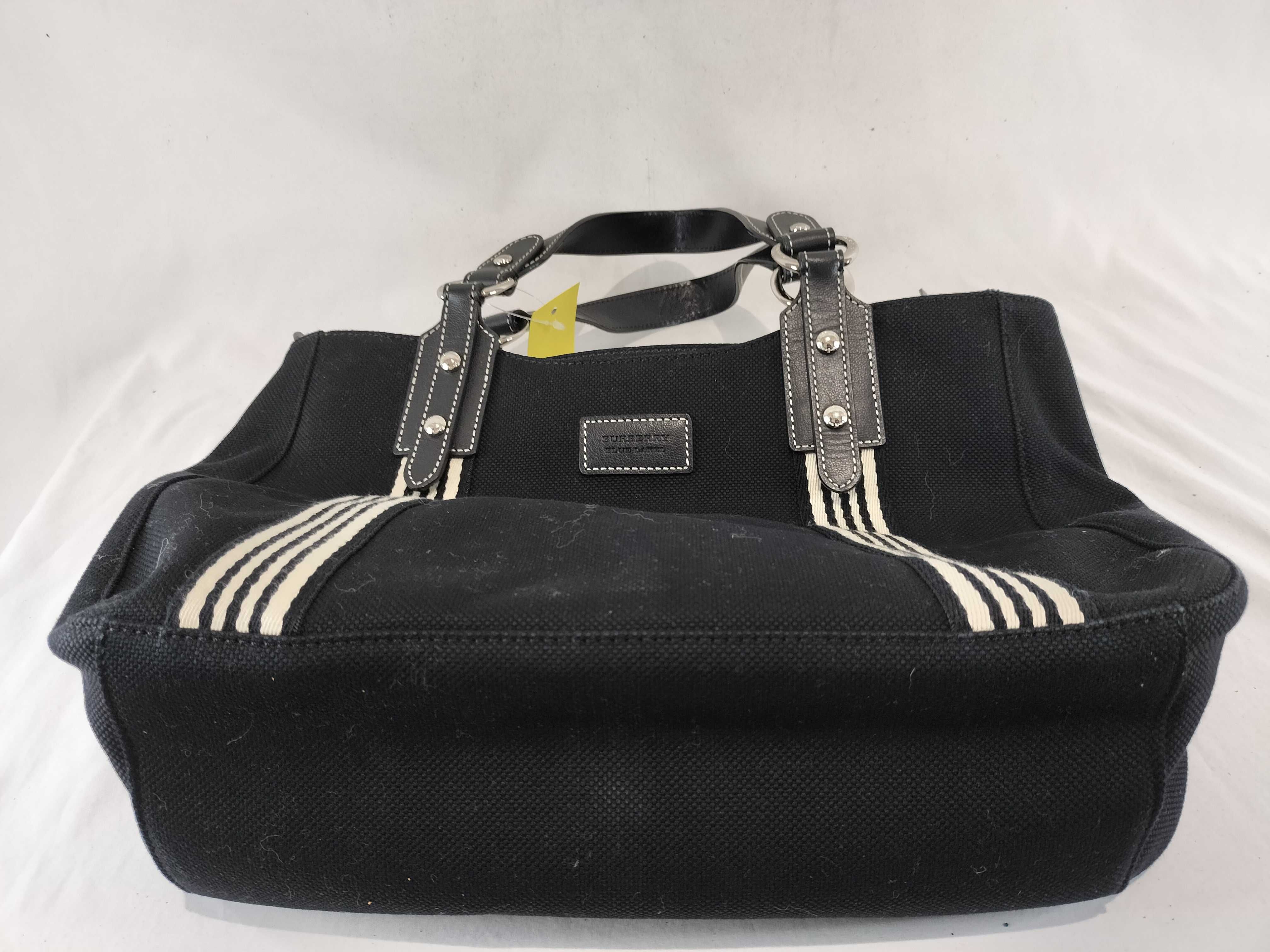 Bag Tote Handbag Canvas Black Handbag — view 9