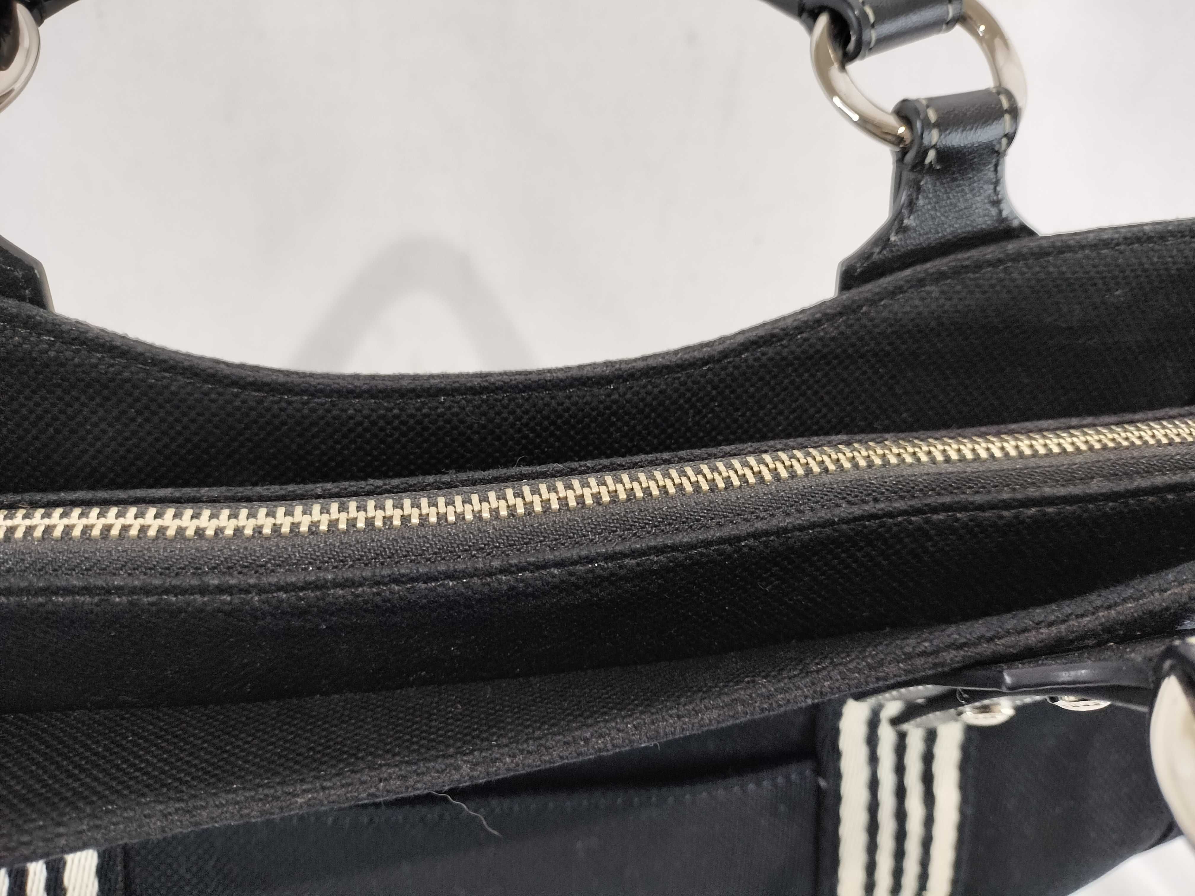 Bag Tote Handbag Canvas Black Handbag — view 10