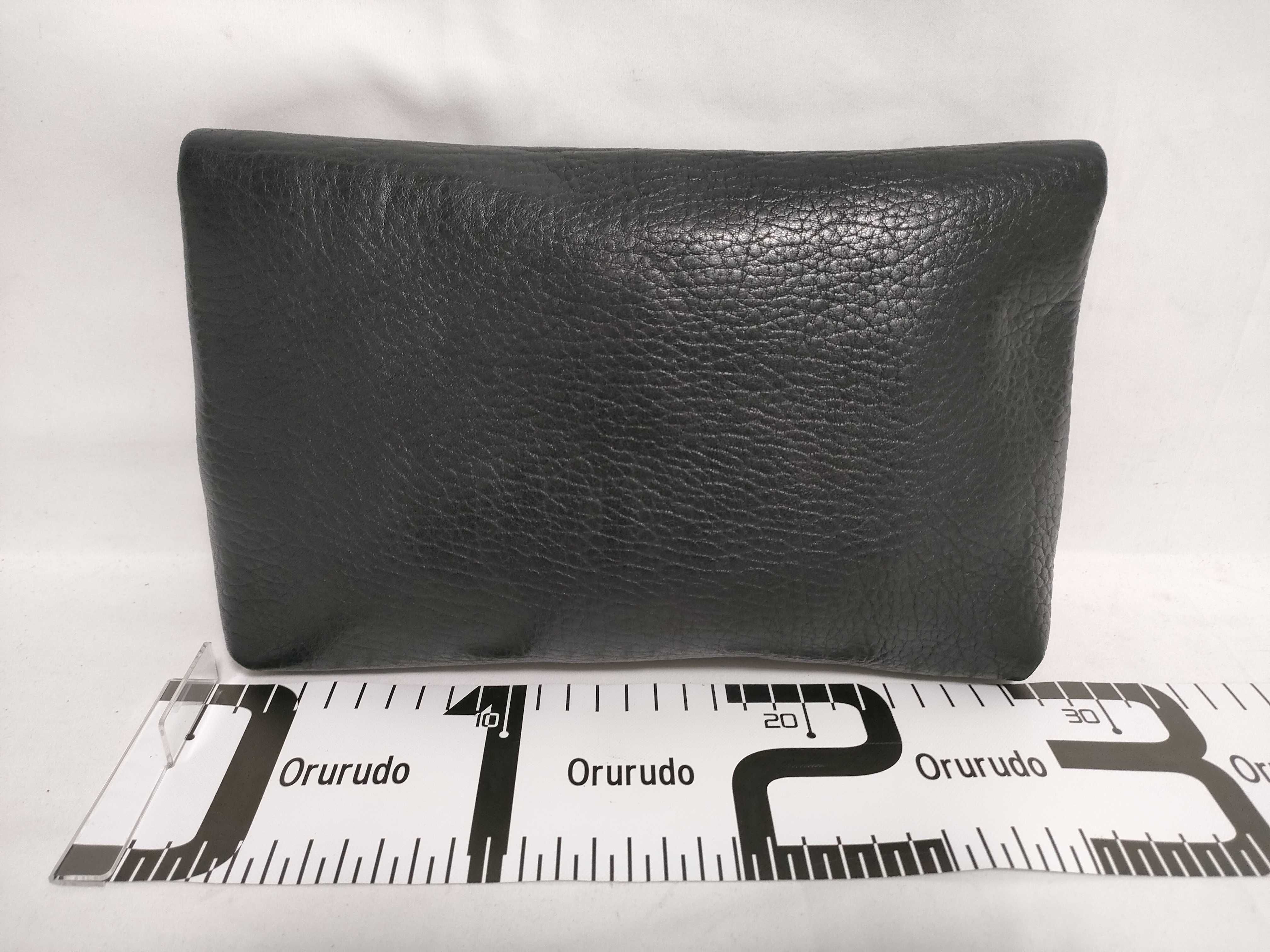 Paris Cassandra Large Envelope Pouch Leather Clutch Bag Black 778181 Clutch Bag — view 2