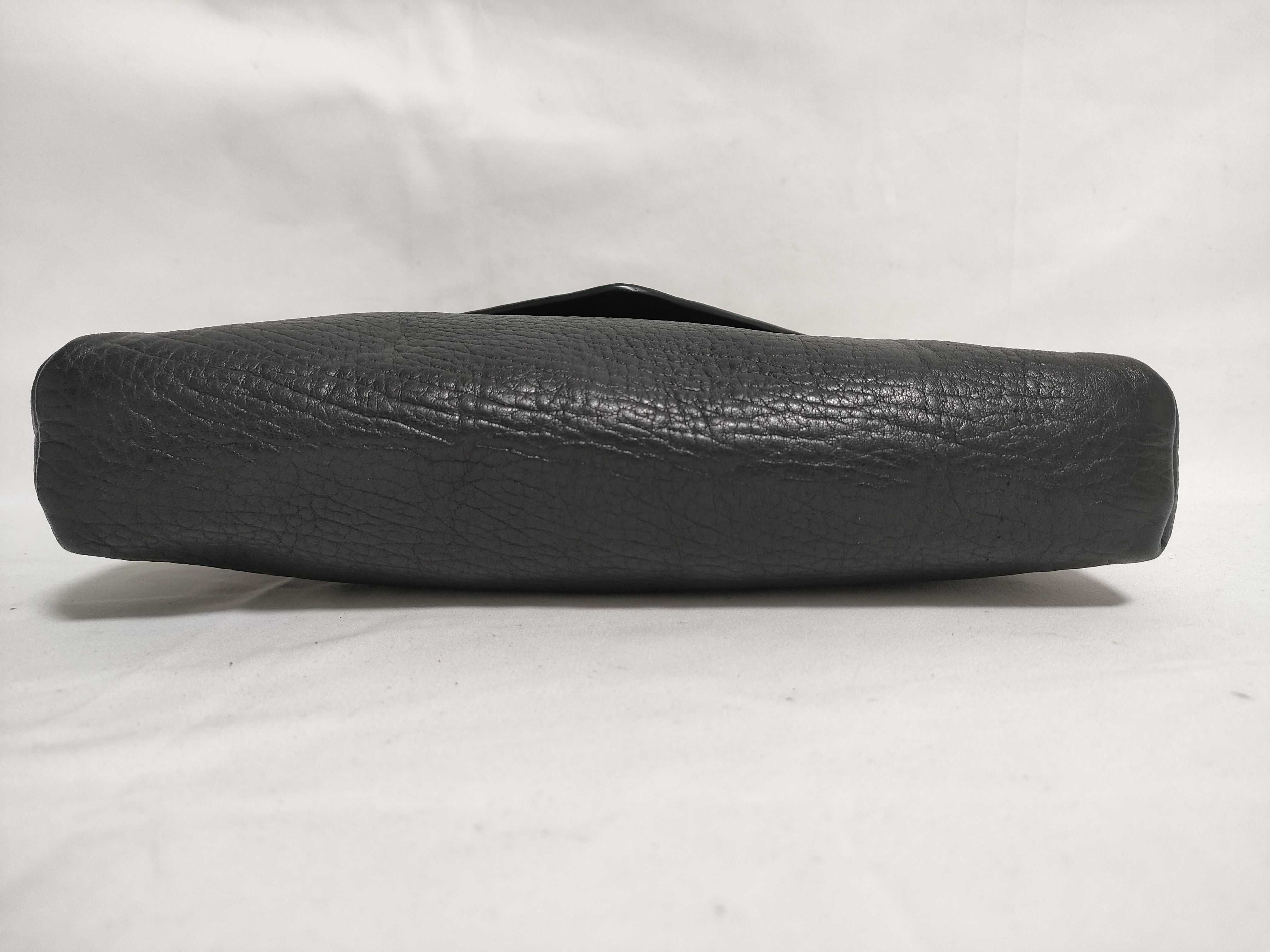 Paris Cassandra Large Envelope Pouch Leather Clutch Bag Black 778181 Clutch Bag — view 3