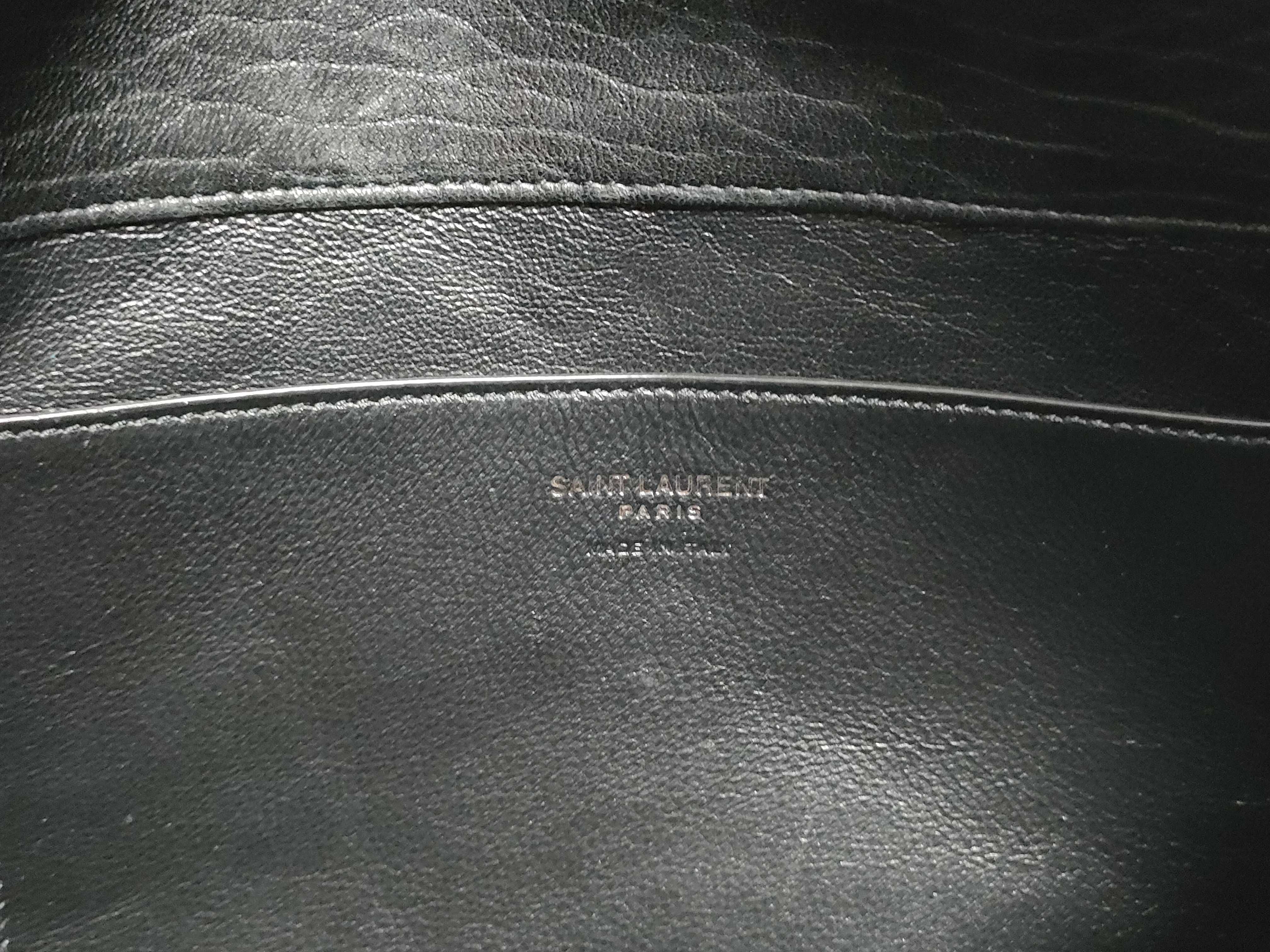 Paris Cassandra Large Envelope Pouch Leather Clutch Bag Black 778181 Clutch Bag — view 9