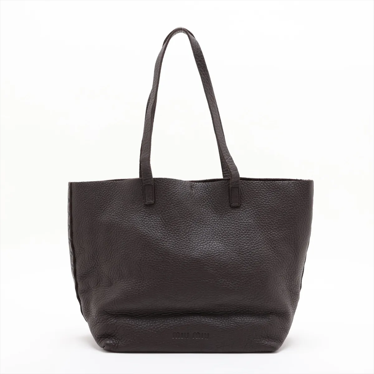 Leather Tote Bag Brown