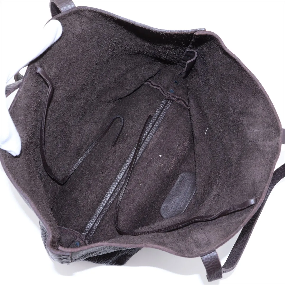 Leather Tote Bag Brown — view 7
