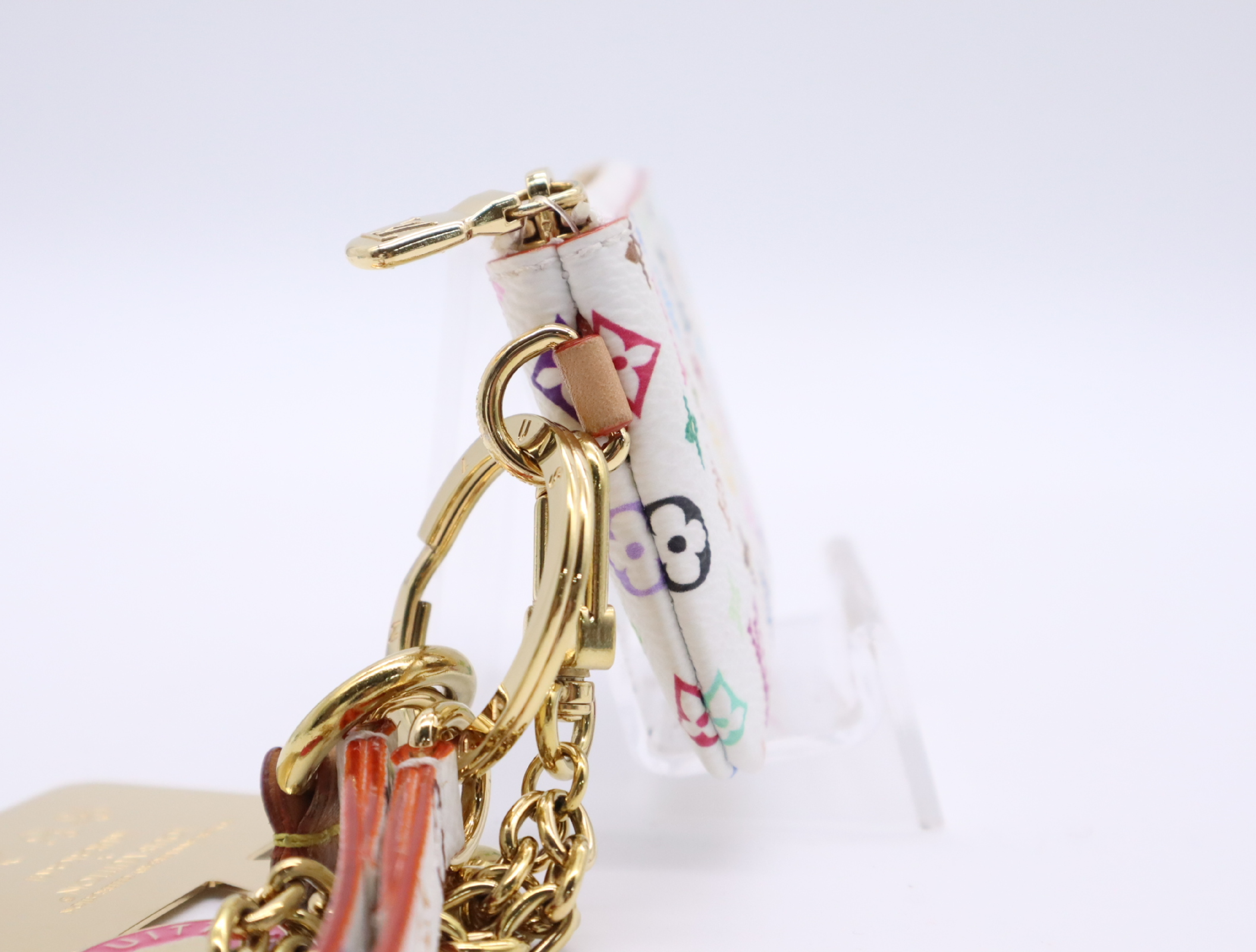 M14099 Multicolor LV x TM Phone Holder Blanc with Strap, Chain Strap, and Charm. Other accessories. — view 3