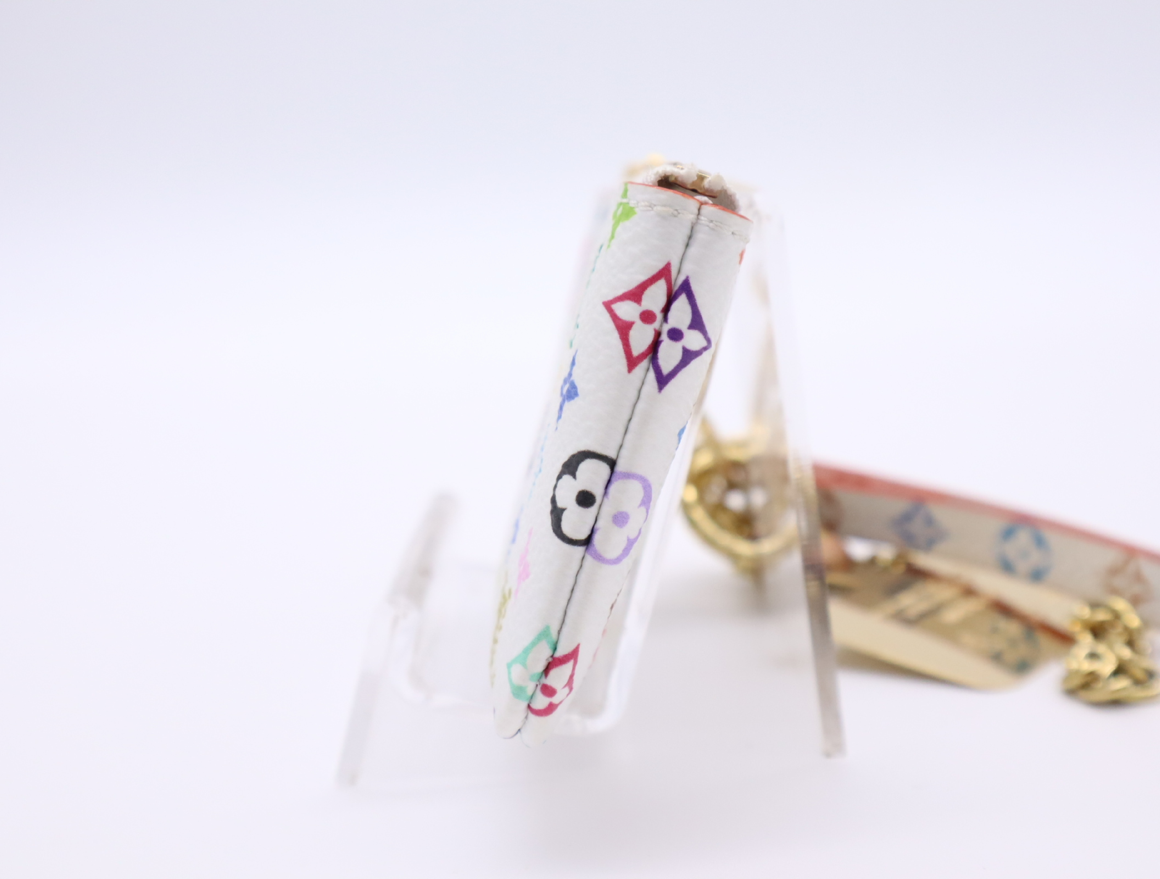 M14099 Multicolor LV x TM Phone Holder Blanc with Strap, Chain Strap, and Charm. Other accessories. — view 5