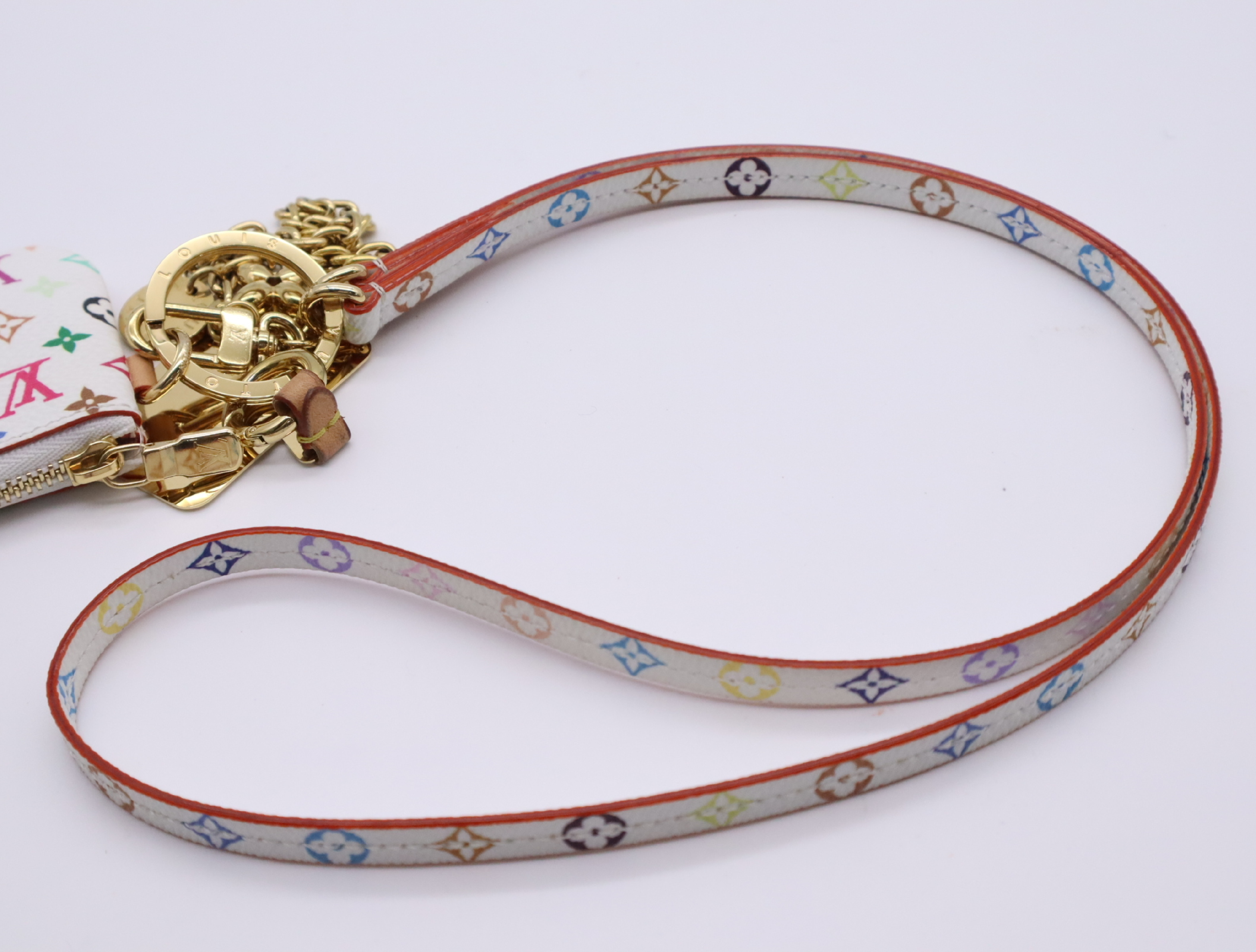 M14099 Multicolor LV x TM Phone Holder Blanc with Strap, Chain Strap, and Charm. Other accessories. — view 10