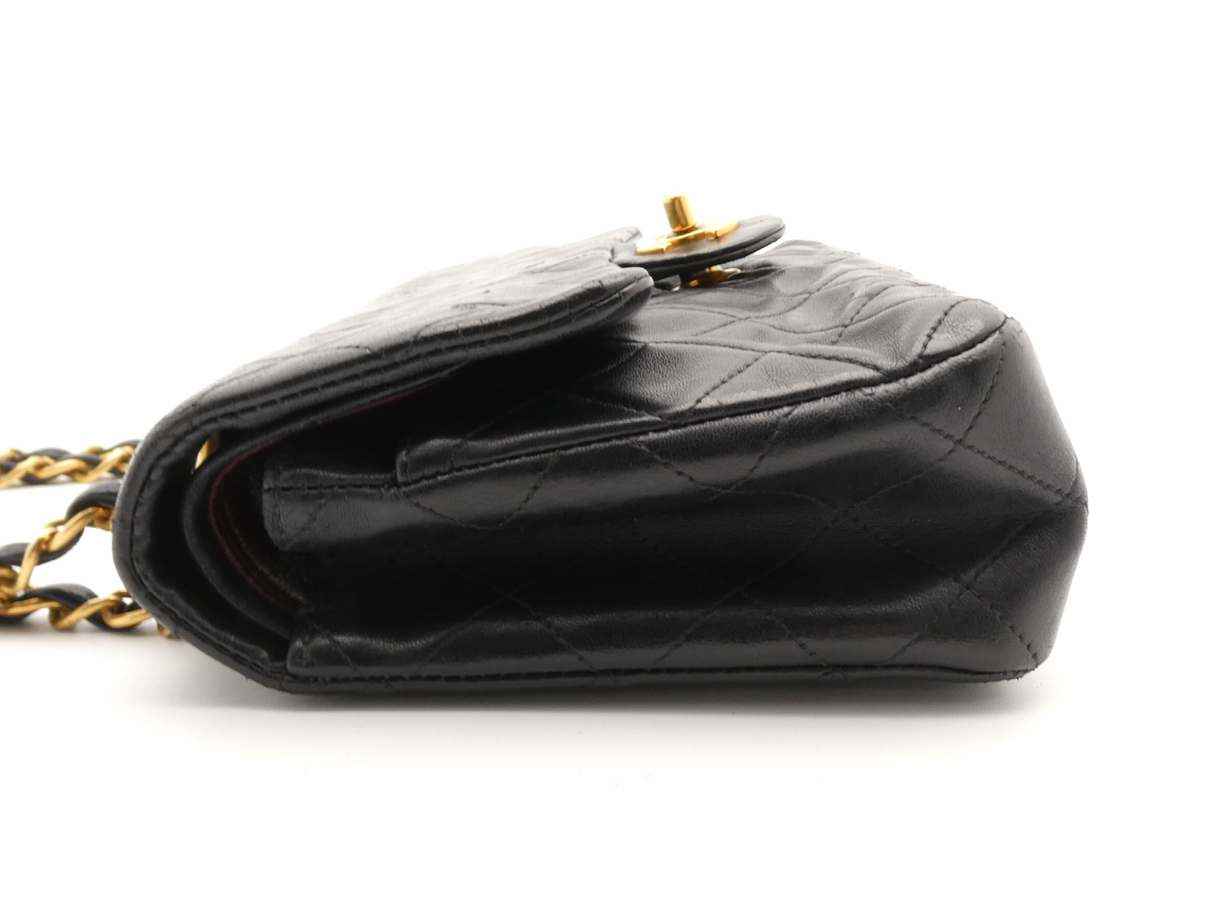 Matelassé Coco Mark Turnlock Double Flap Double Chain Shoulder Bag — view 3