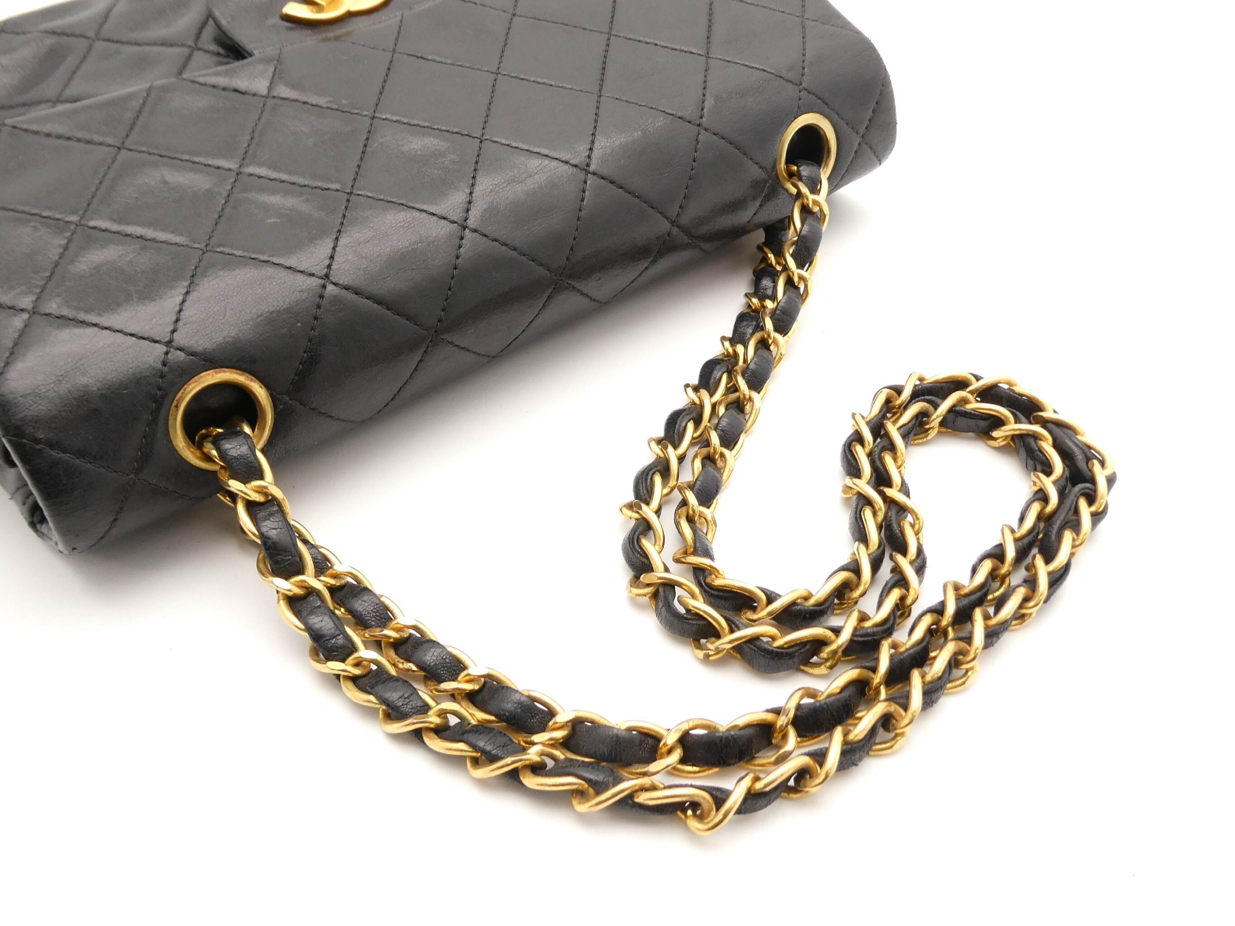Matelassé Coco Mark Turnlock Double Flap Double Chain Shoulder Bag — view 6