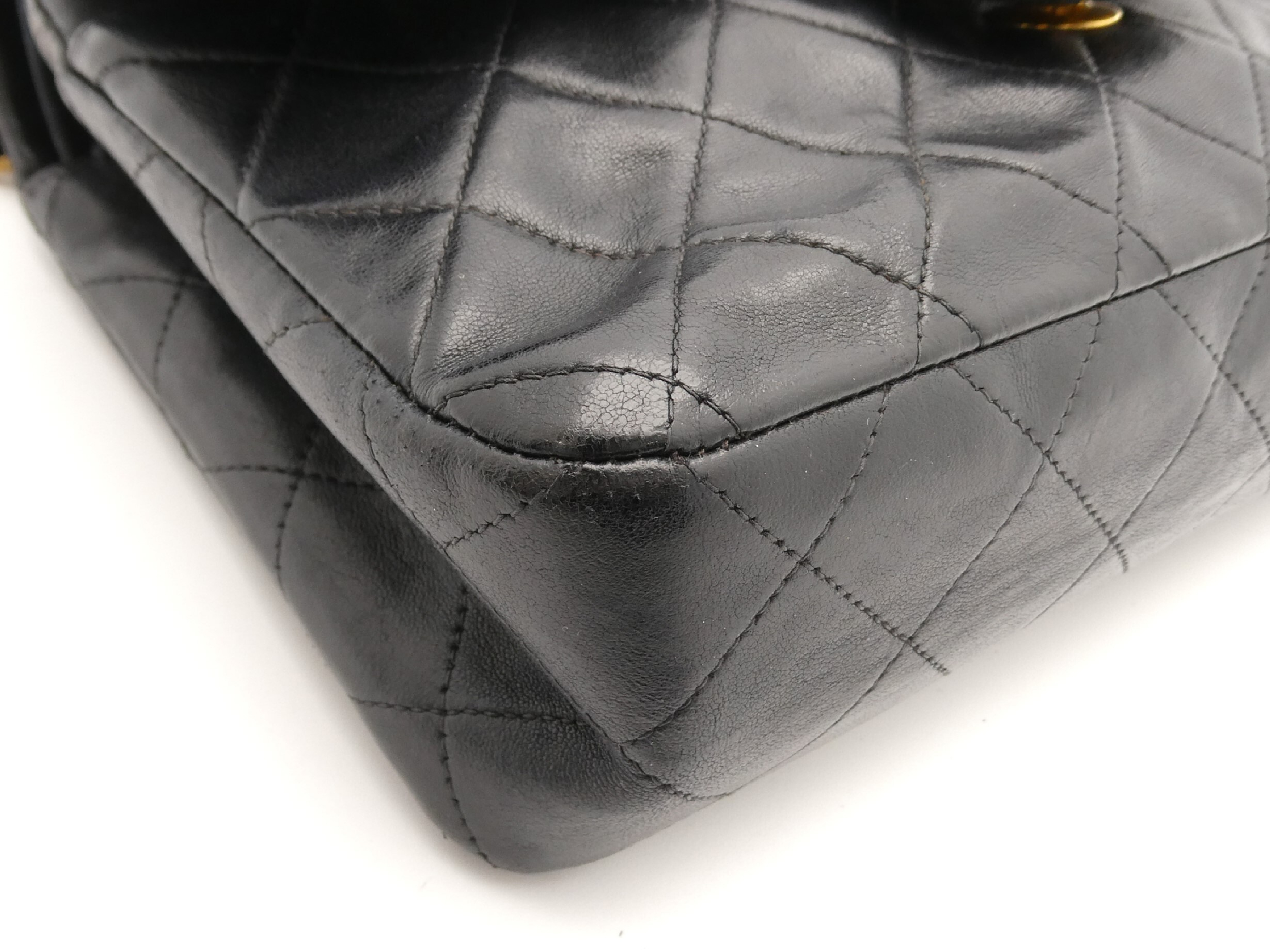 Matelassé Coco Mark Turnlock Double Flap Double Chain Shoulder Bag — view 10