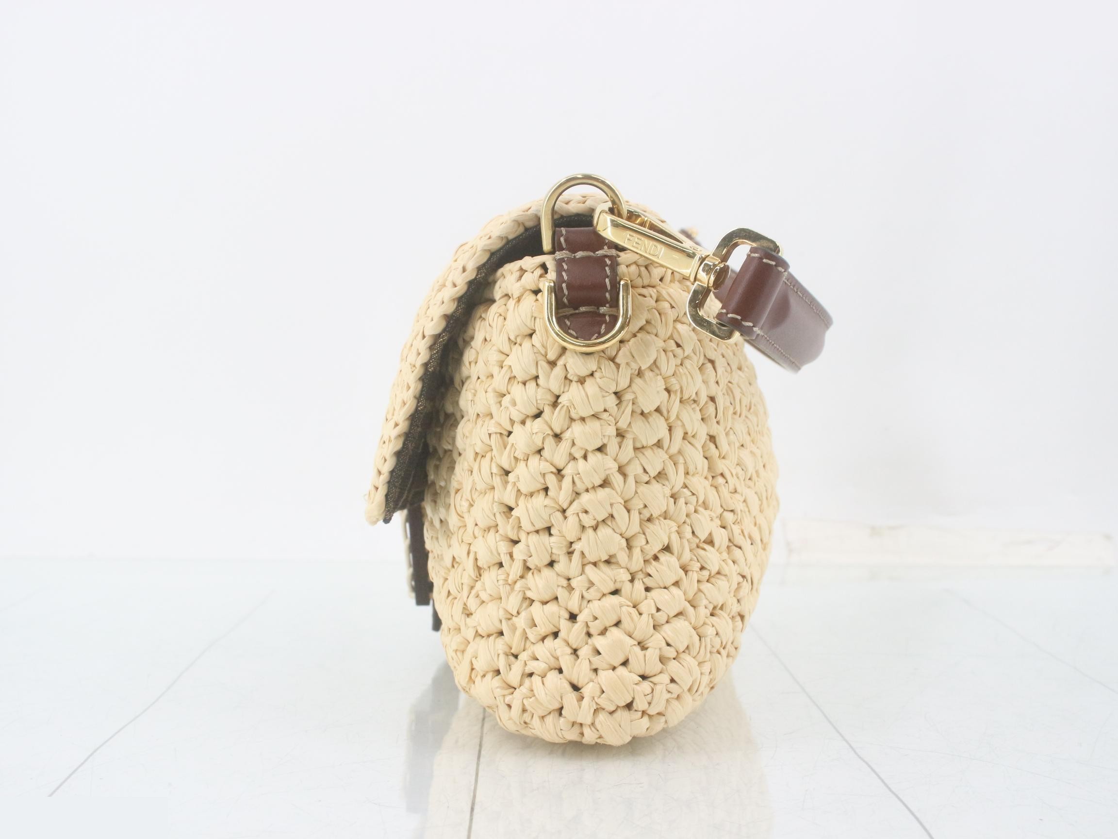 Raffia Mamma Bucket 2-way Shoulder Bag/Handbag — view 3