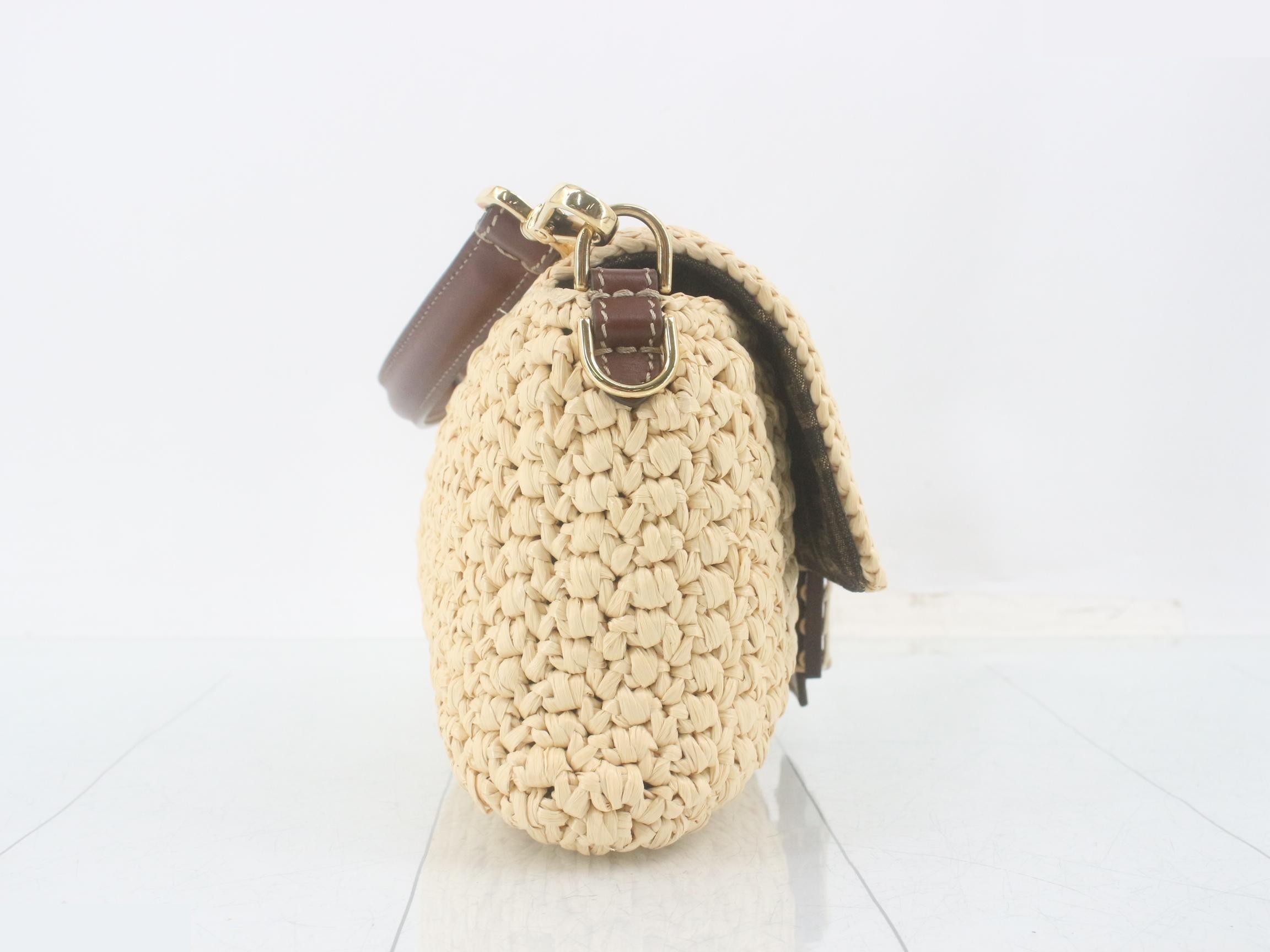 Raffia Mamma Bucket 2-way Shoulder Bag/Handbag — view 4