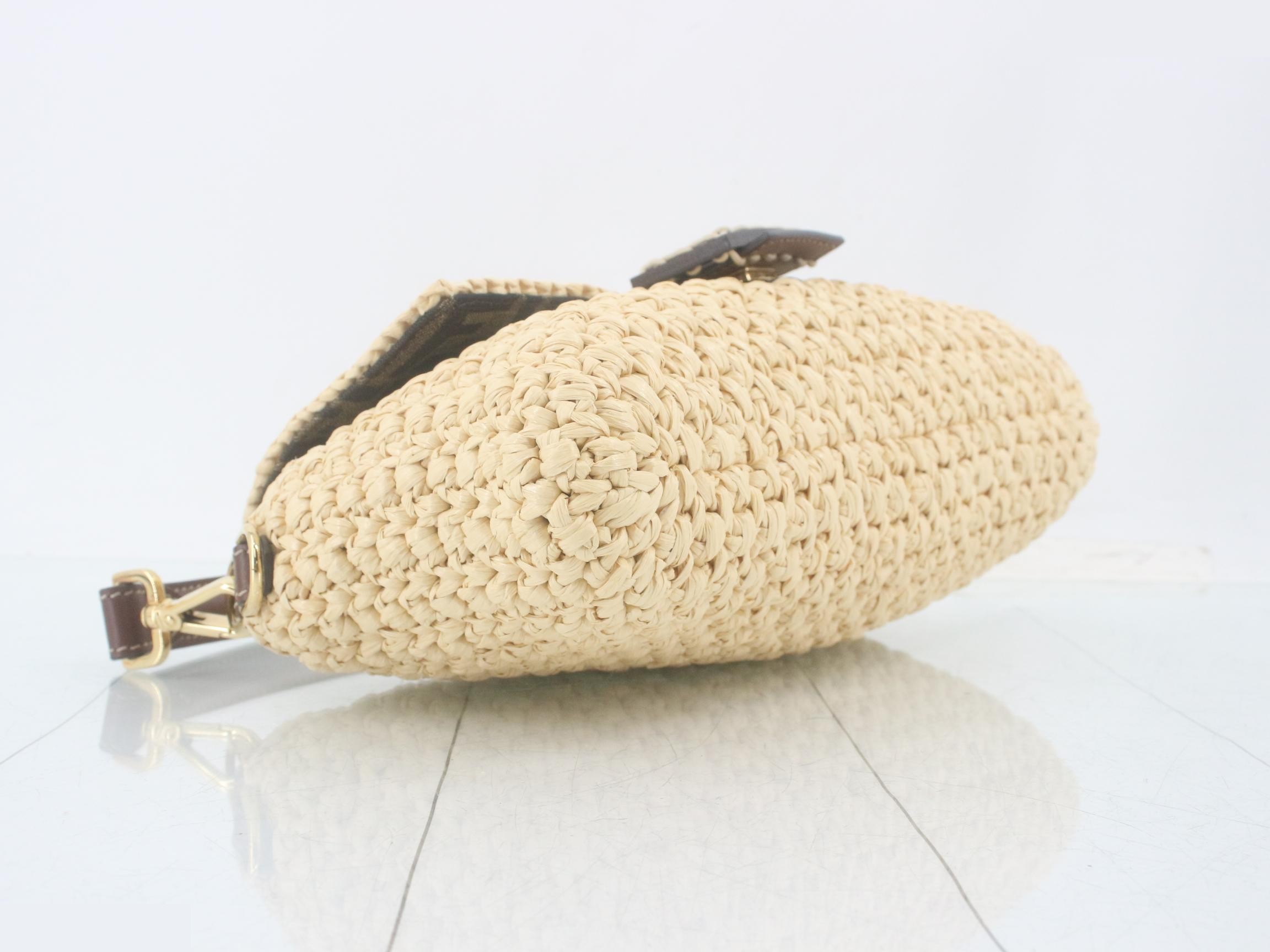 Raffia Mamma Bucket 2-way Shoulder Bag/Handbag — view 5
