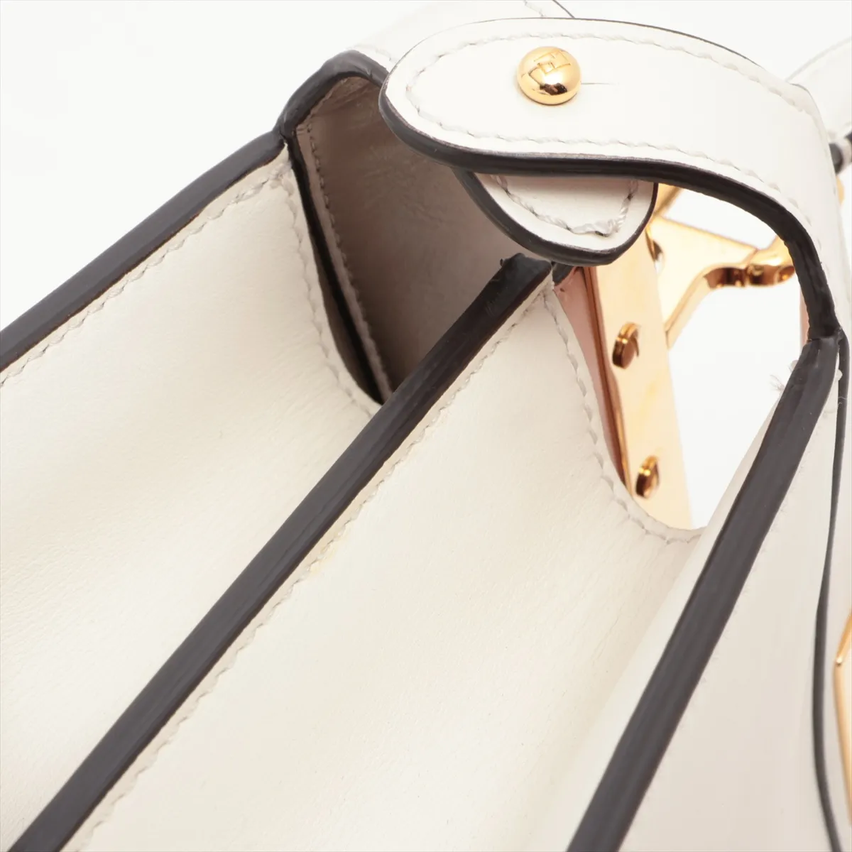 Peekaboo Ic You Small Leather 2WAY Handbag White 8BN327 — view 11