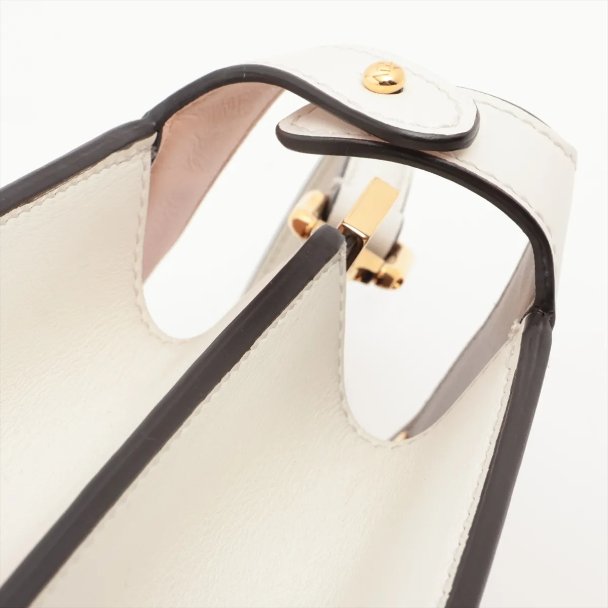 Peekaboo Ic You Small Leather 2WAY Handbag White 8BN327 — view 12