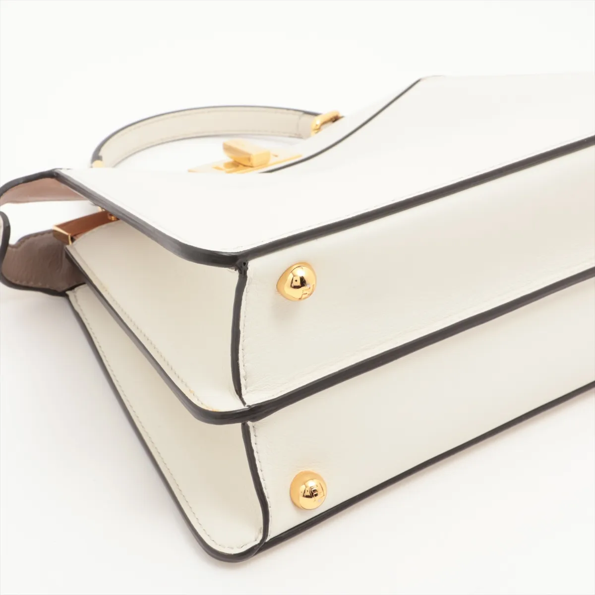 Peekaboo Ic You Small Leather 2WAY Handbag White 8BN327 — view 4