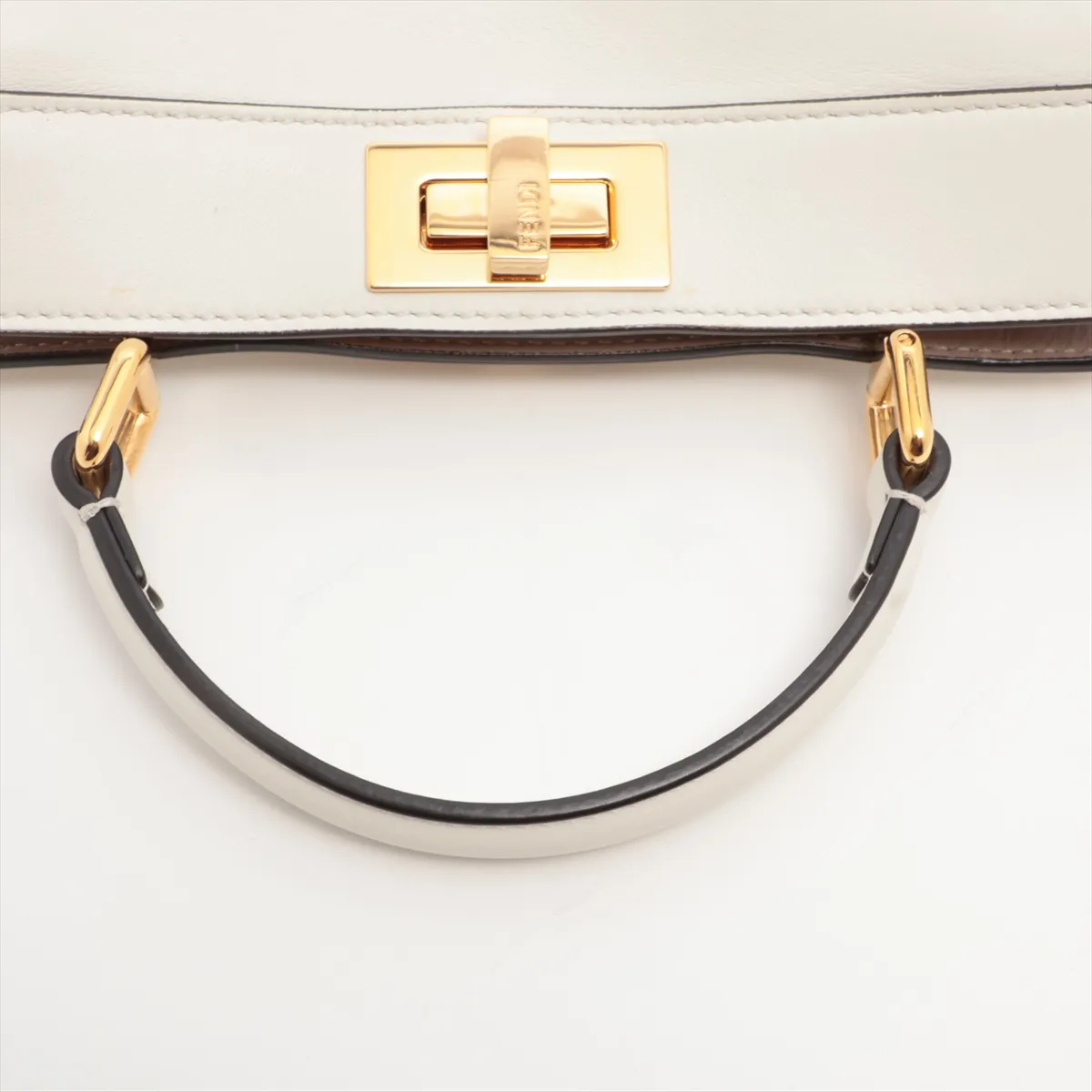 Peekaboo Ic You Small Leather 2WAY Handbag White 8BN327 — view 5