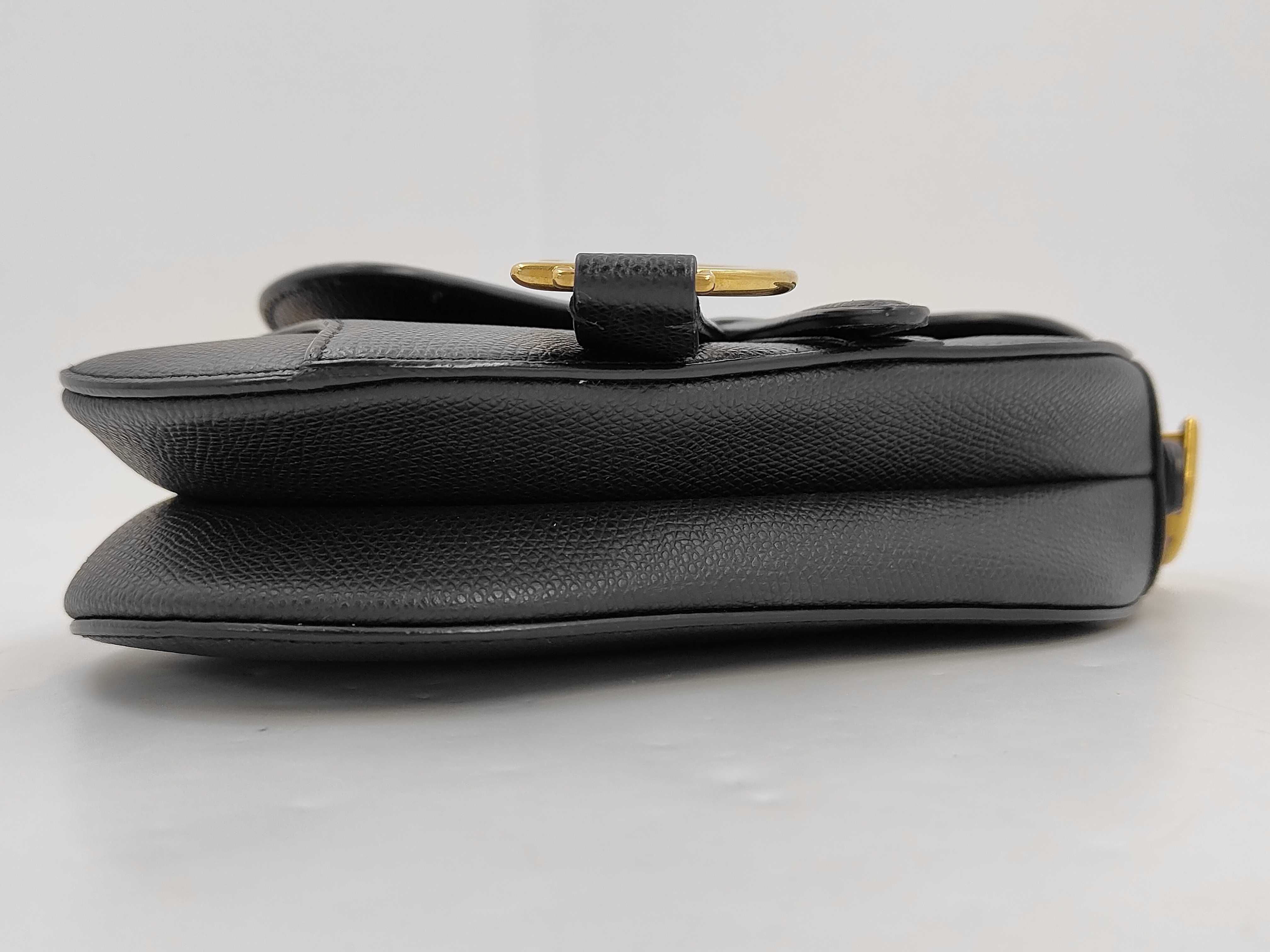 Saddle Leather Black Gold Bag — view 3