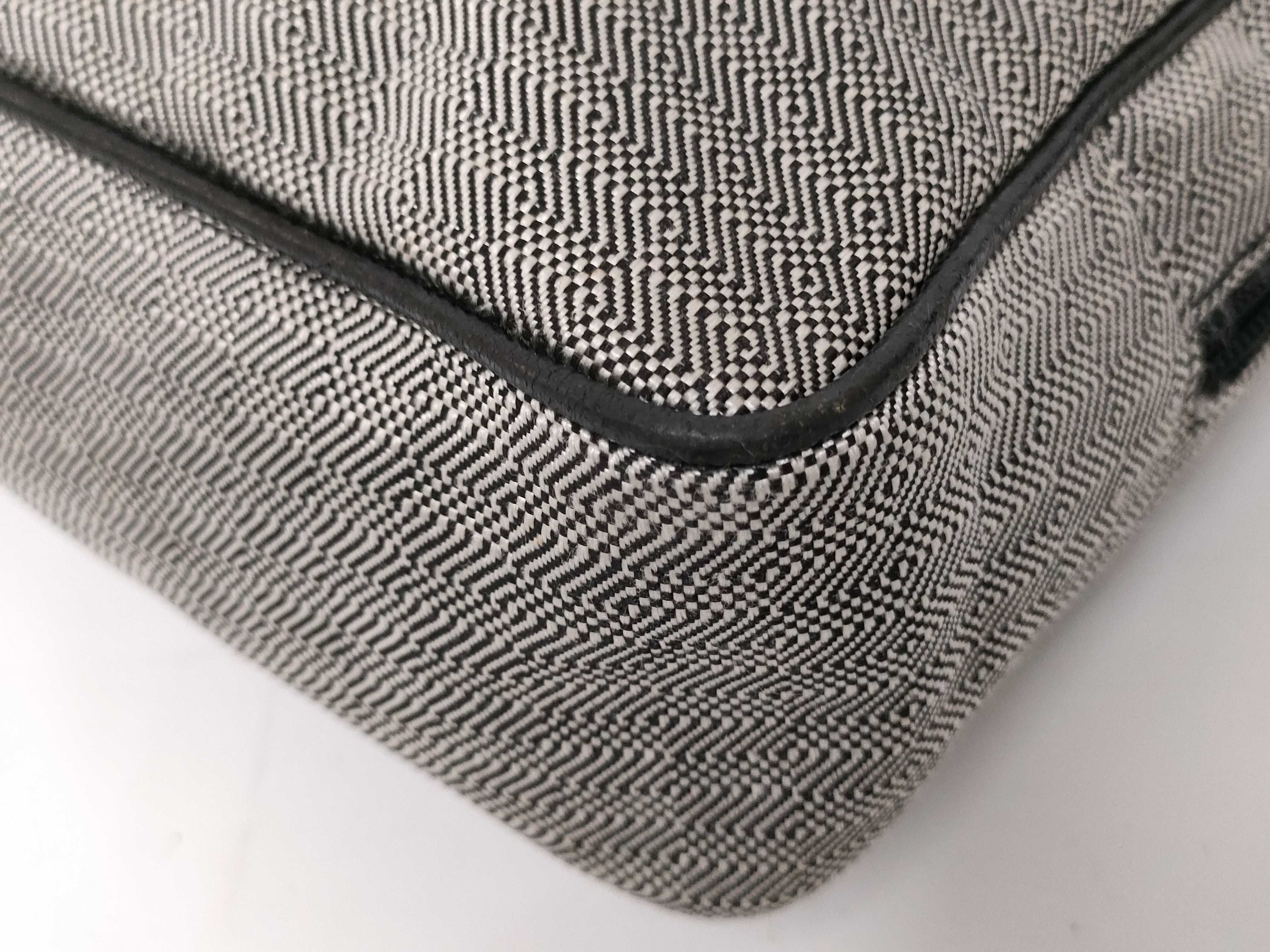 Ribbon Design Handbag, Logo, Canvas/Leather Handbag — view 4