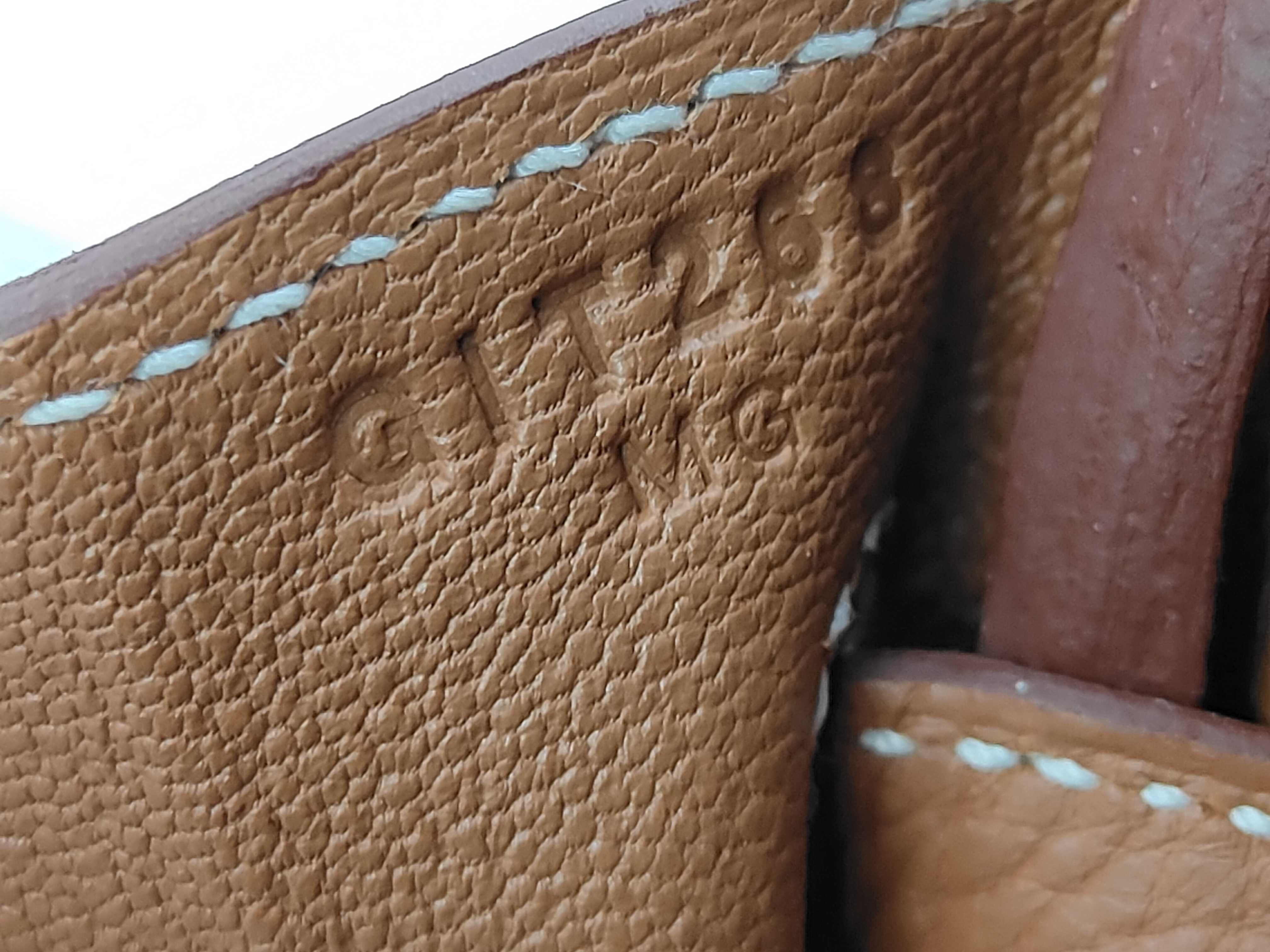 Birkin 25 G stamp Gold TOGO handbag — view 11