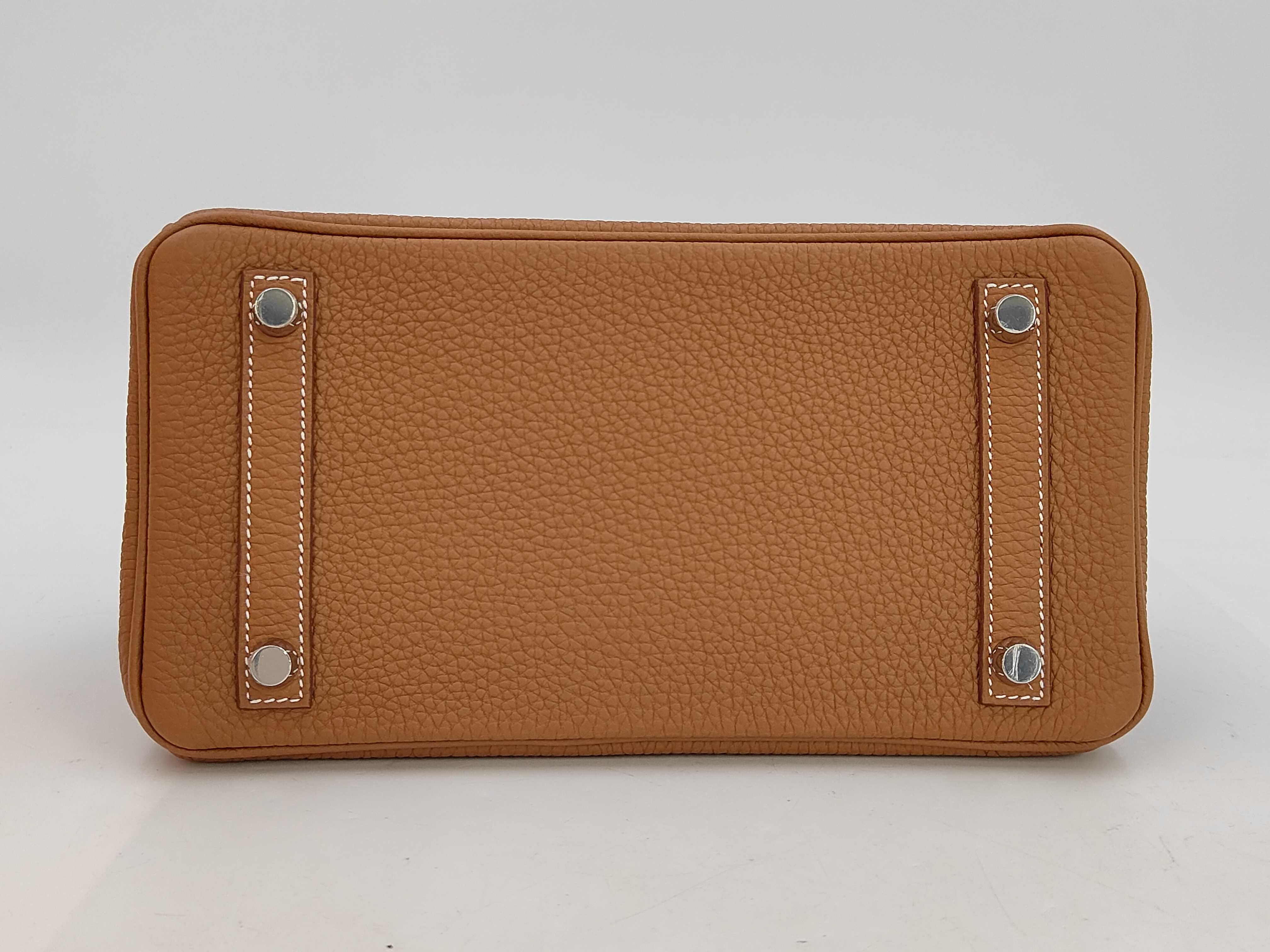 Birkin 25 G stamp Gold TOGO handbag — view 6