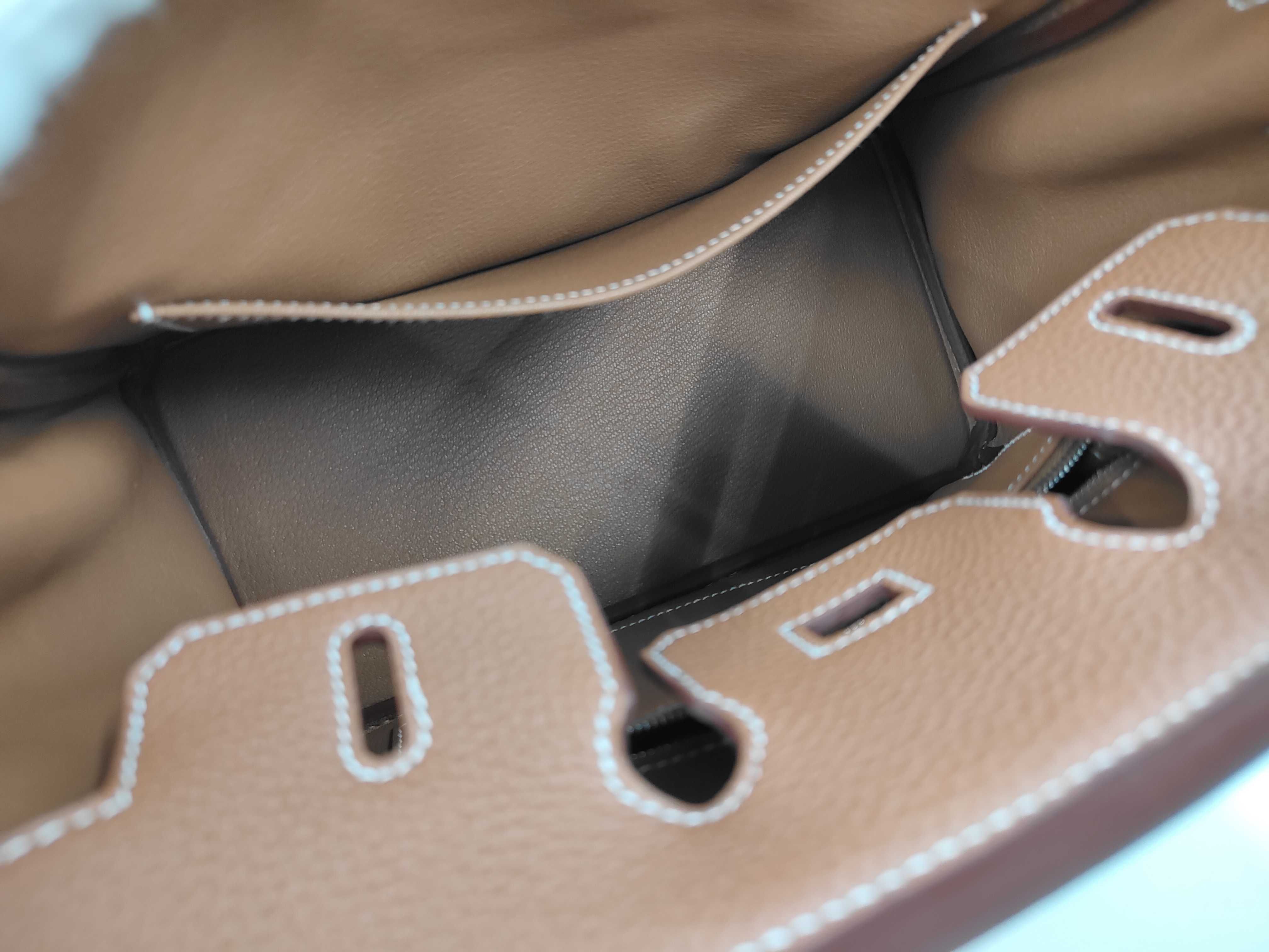 Birkin 25 G stamp Gold TOGO handbag — view 9