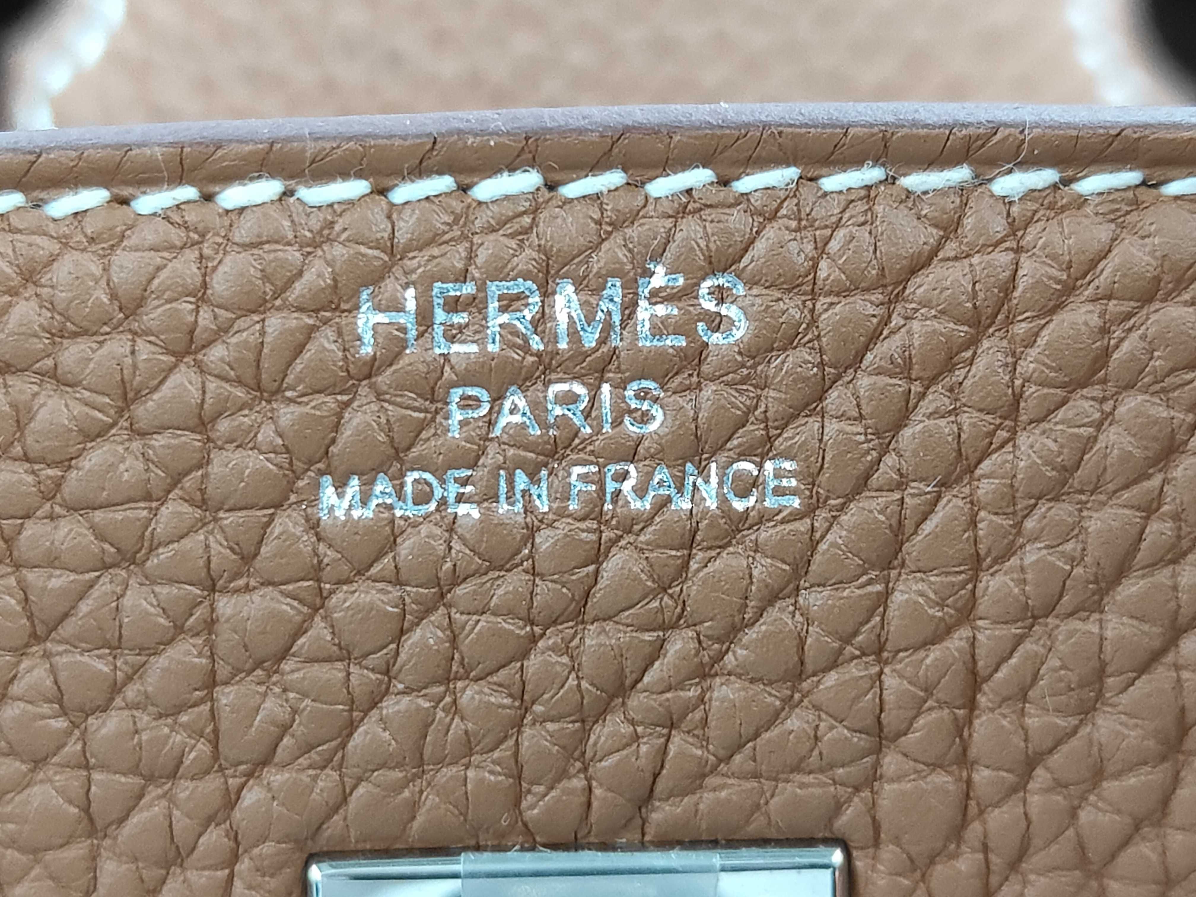 Birkin 25 G stamp Gold TOGO handbag — view 10