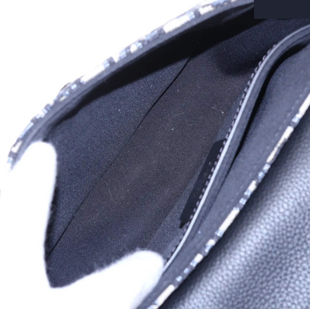 Unused, with box. Oblique saddle bag, canvas and leather shoulder bag. — view 6