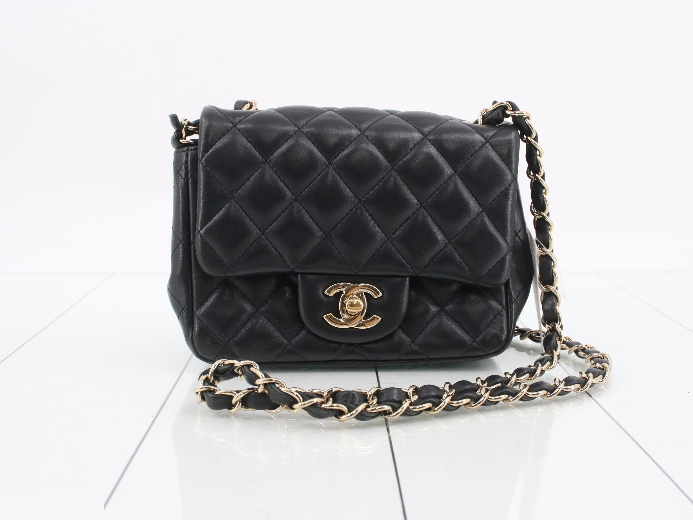 No. 29, Black, Lambskin, Gold Hardware, Mini Matelassé 17