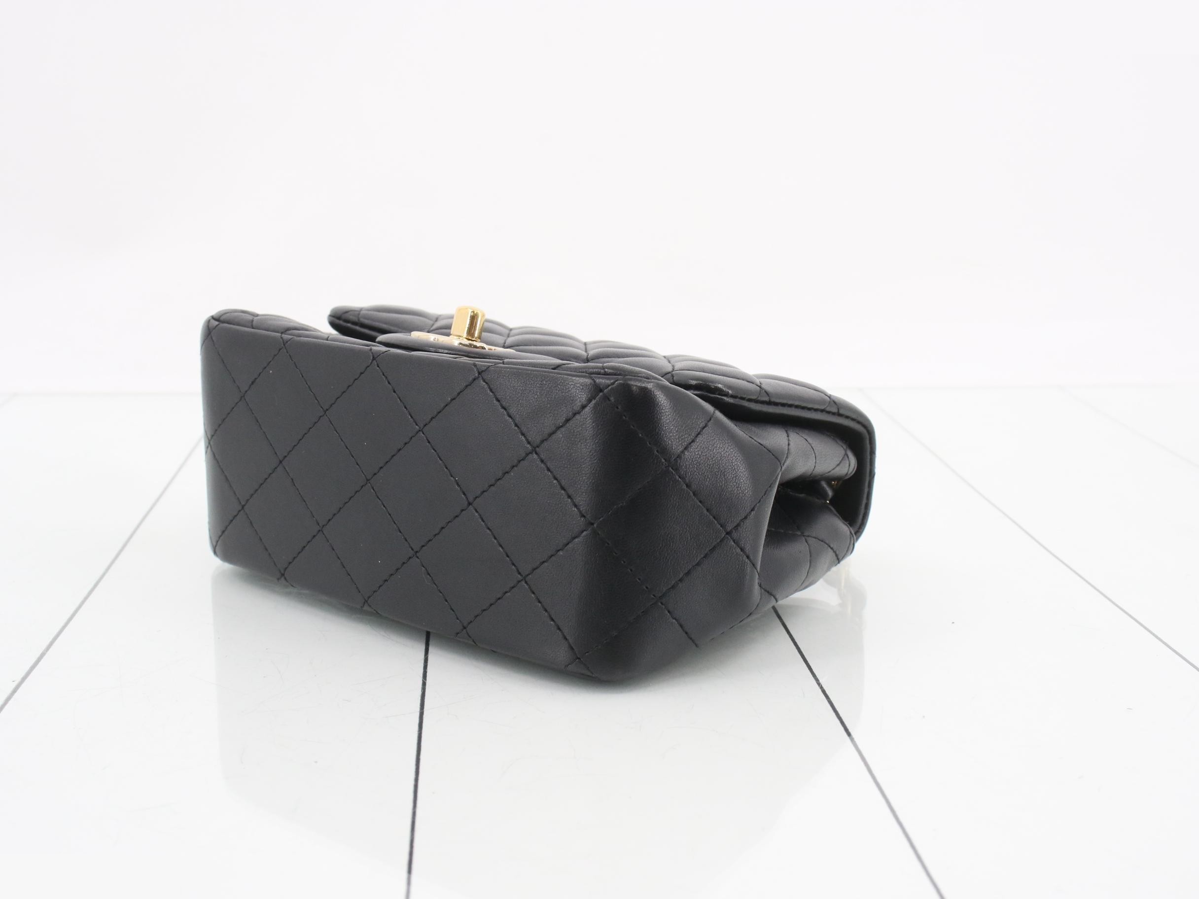 No. 29, Black, Lambskin, Gold Hardware, Mini Matelassé 17 — view 6