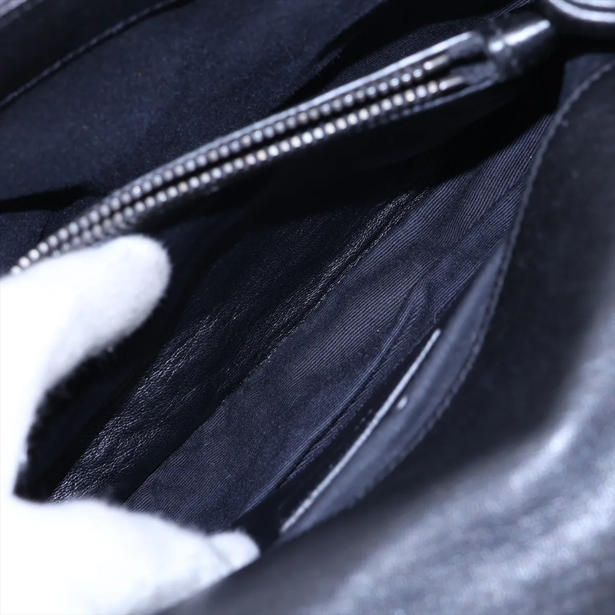 College Leather 2-Way Handbag, Black, 428056 — view 9
