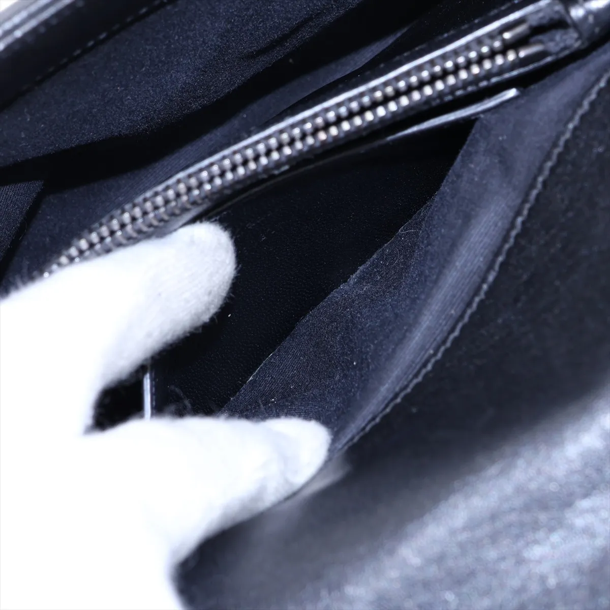 College Leather 2-Way Handbag, Black, 428056 — view 10