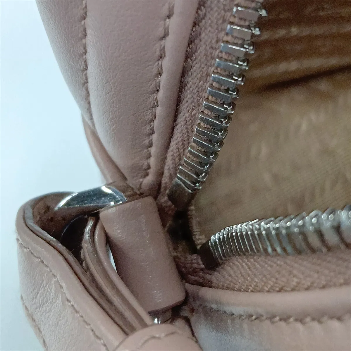 Diagram Leather Chain Shoulder Bag Pink — view 12