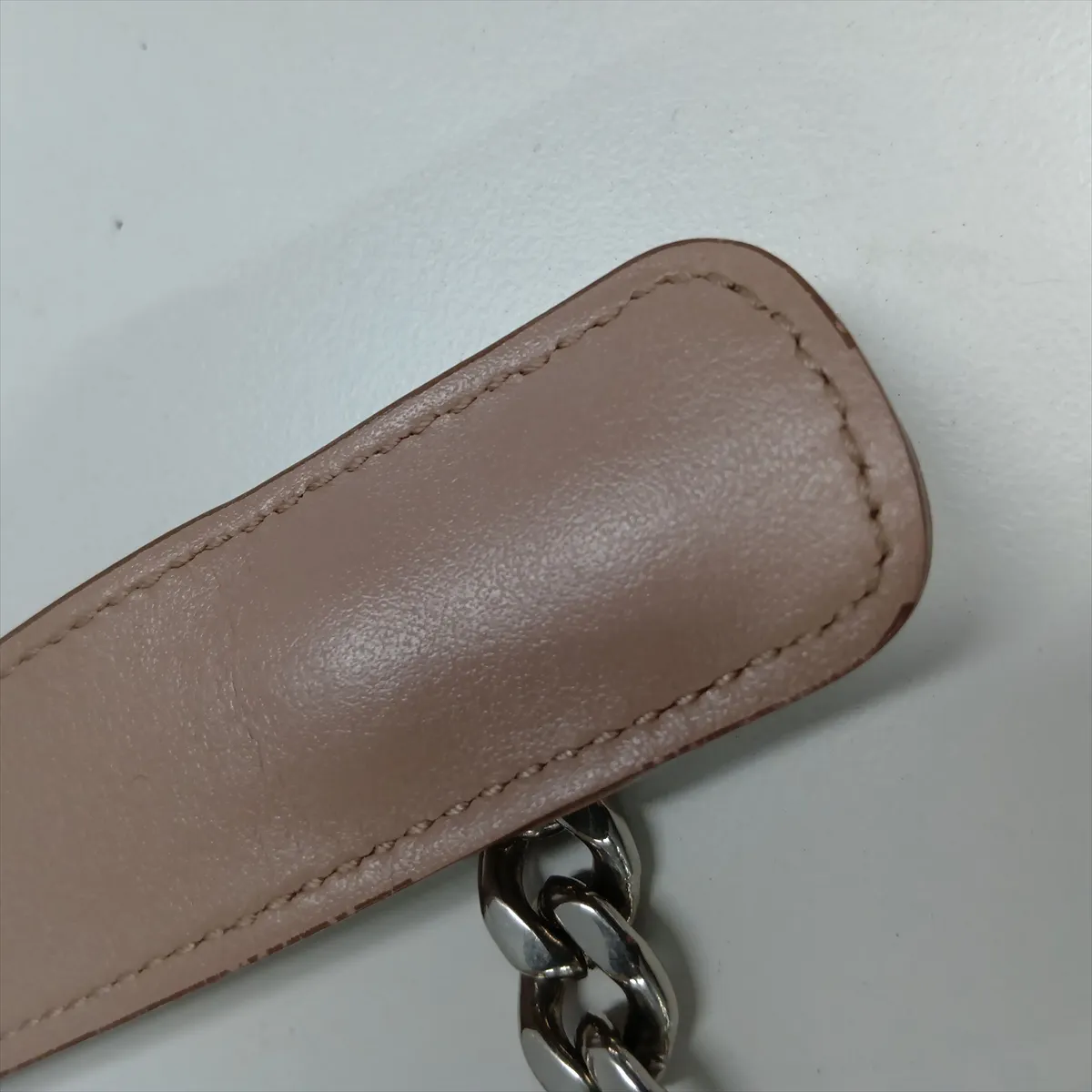 Diagram Leather Chain Shoulder Bag Pink — view 13