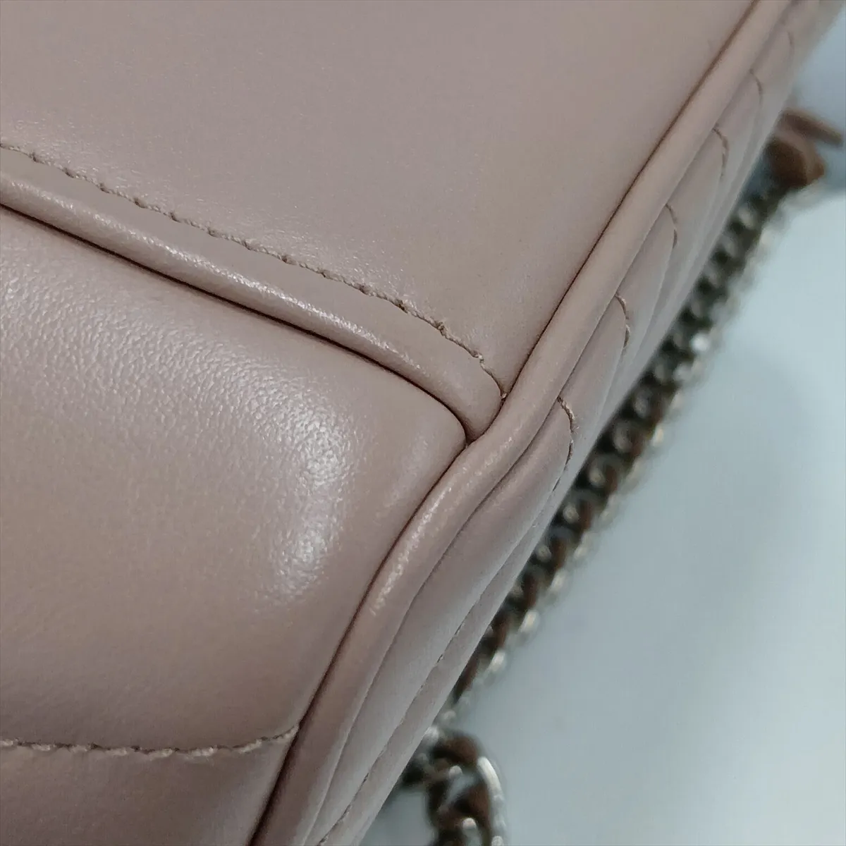 Diagram Leather Chain Shoulder Bag Pink — view 10