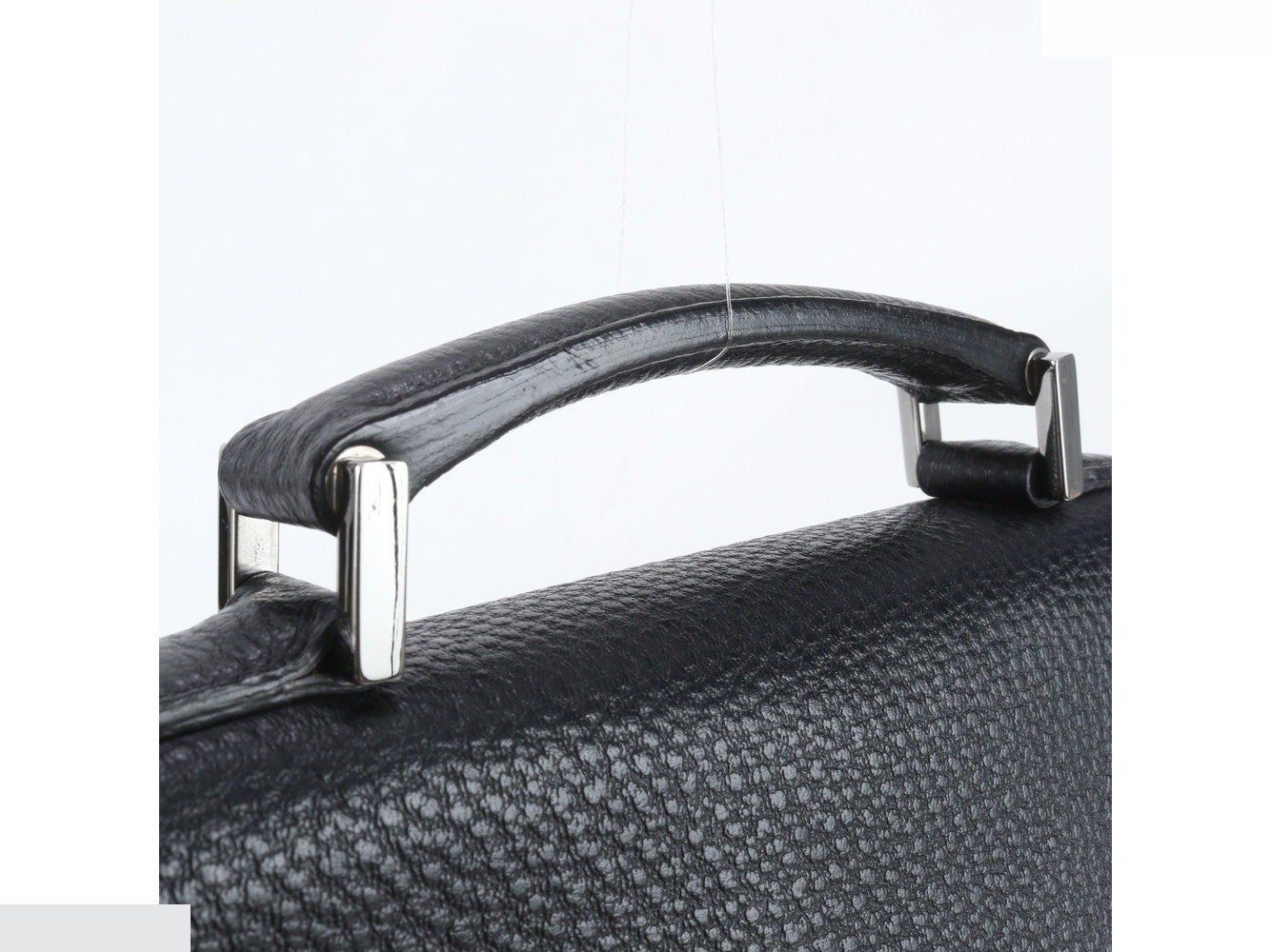 Leather business bag, briefcase, tote bag, for commuting. — view 2