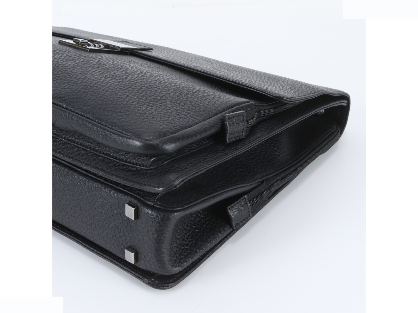 Leather business bag, briefcase, tote bag, for commuting. — view 4