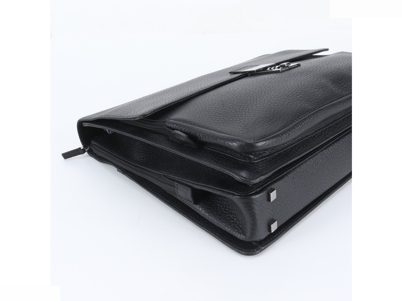 Leather business bag, briefcase, tote bag, for commuting. — view 6
