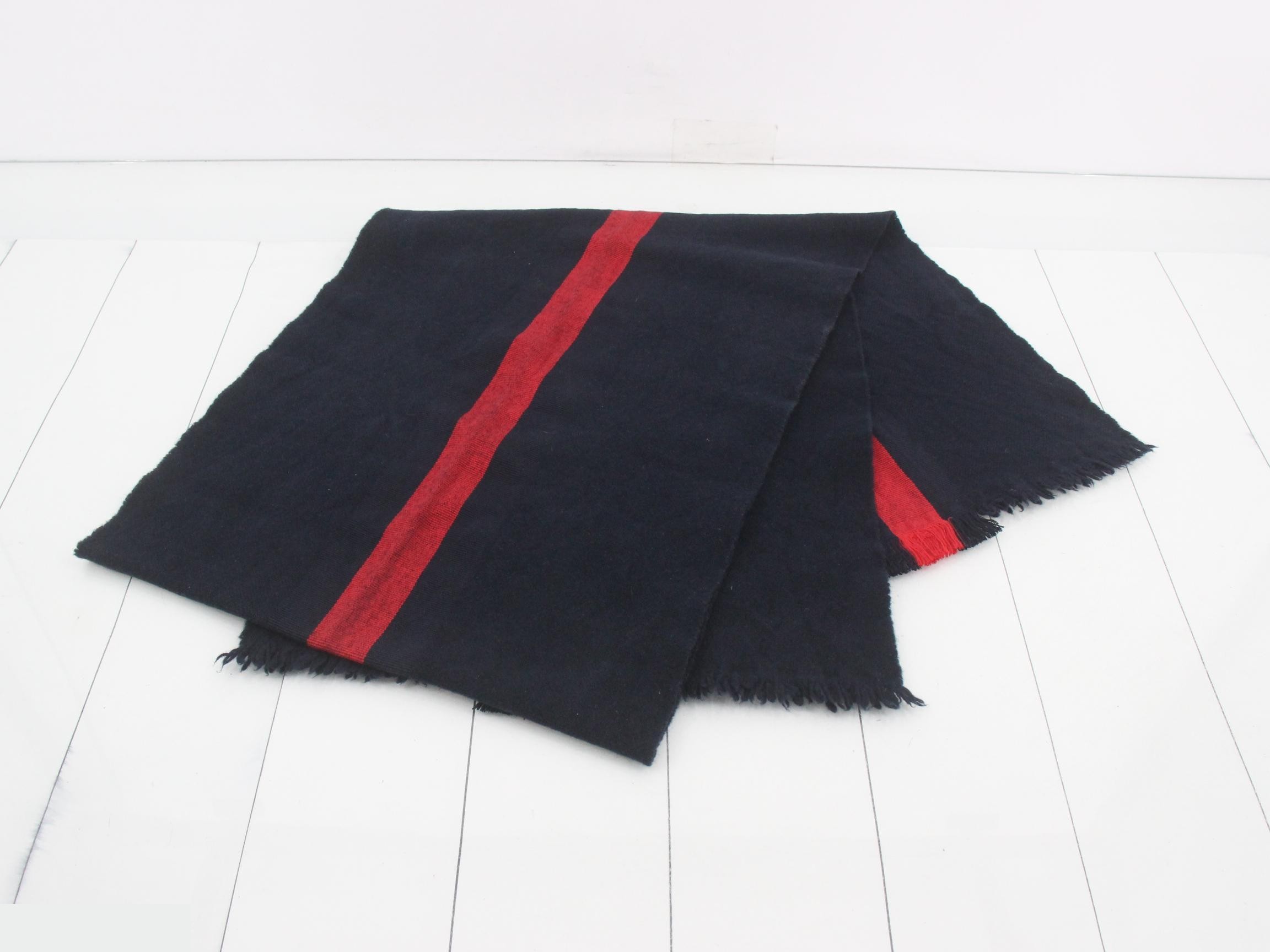Sherry Scarf, Navy, Red — view 3