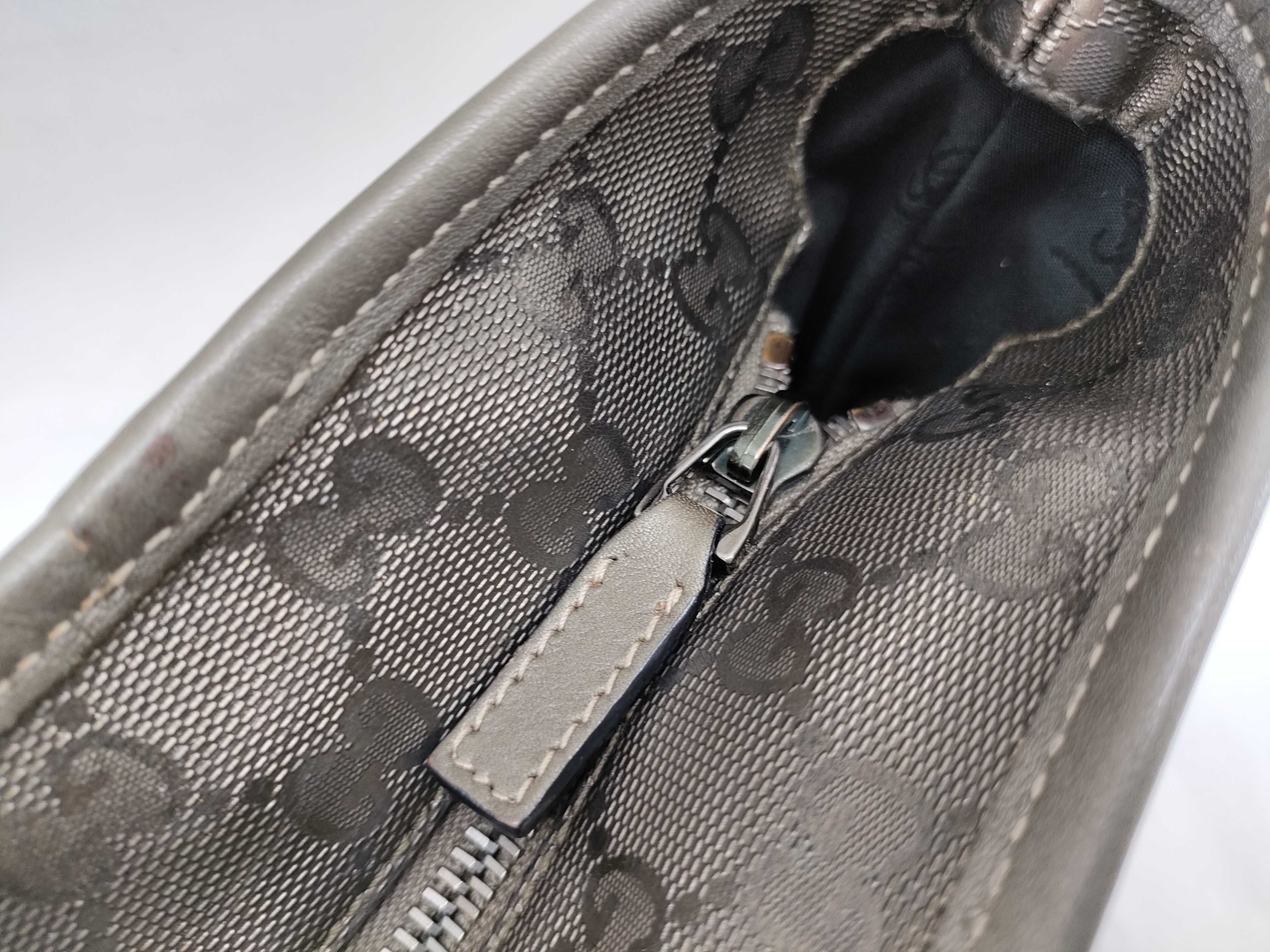 GG Imprime Gucci Tote Bag GG Imprime Gray Gold 211138 Tote Bag — view 15