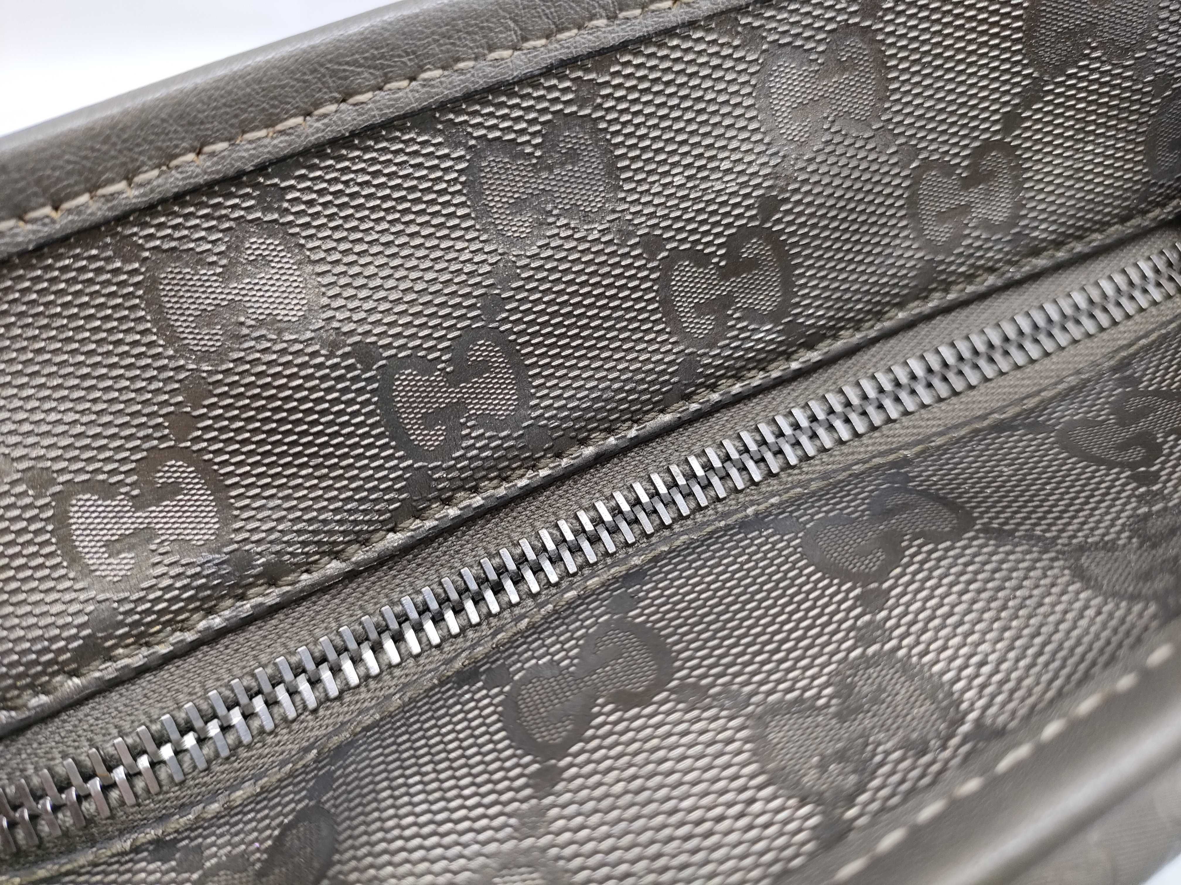 GG Imprime Gucci Tote Bag GG Imprime Gray Gold 211138 Tote Bag — view 6