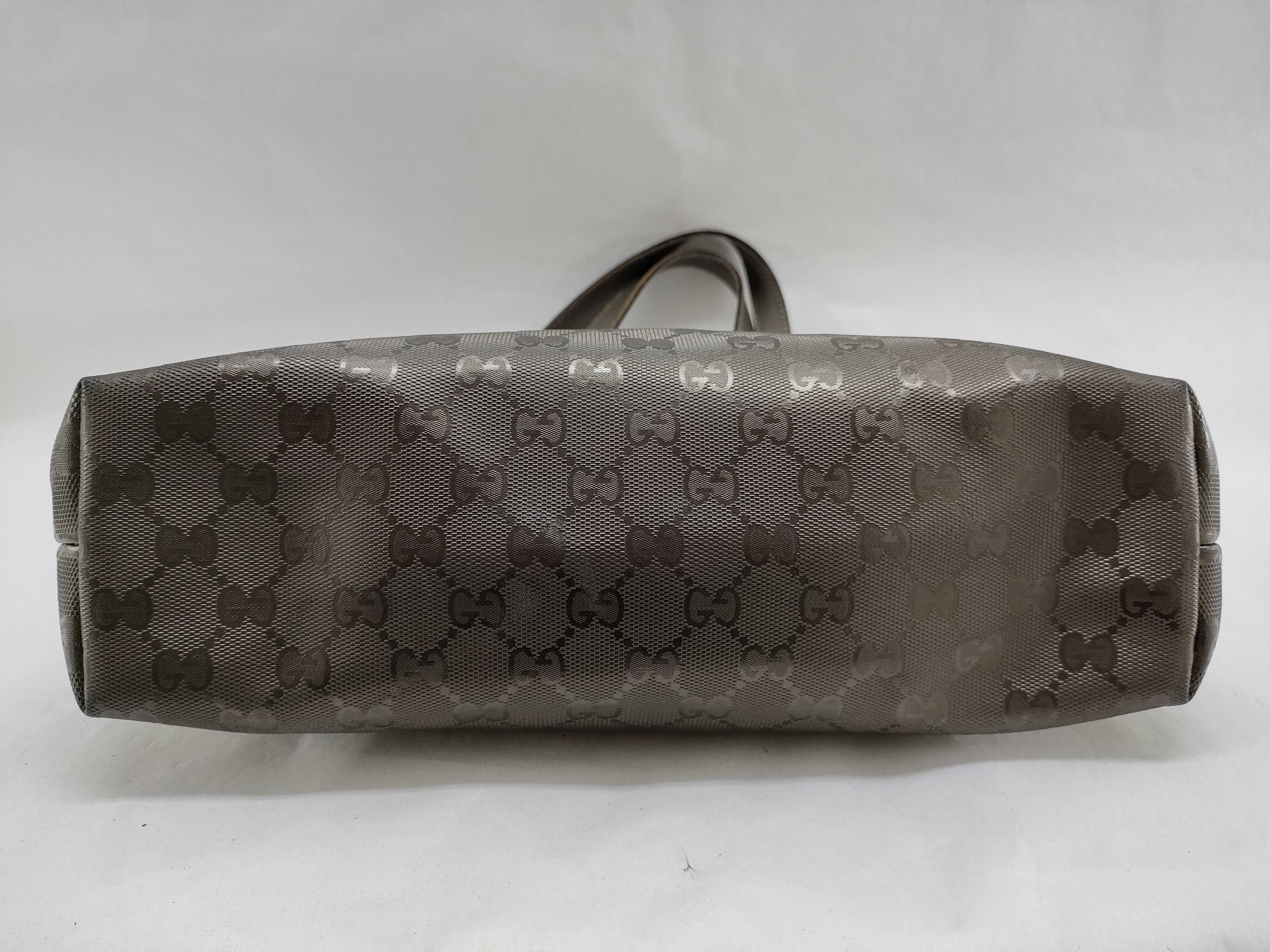 GG Imprime Gucci Tote Bag GG Imprime Gray Gold 211138 Tote Bag — view 8